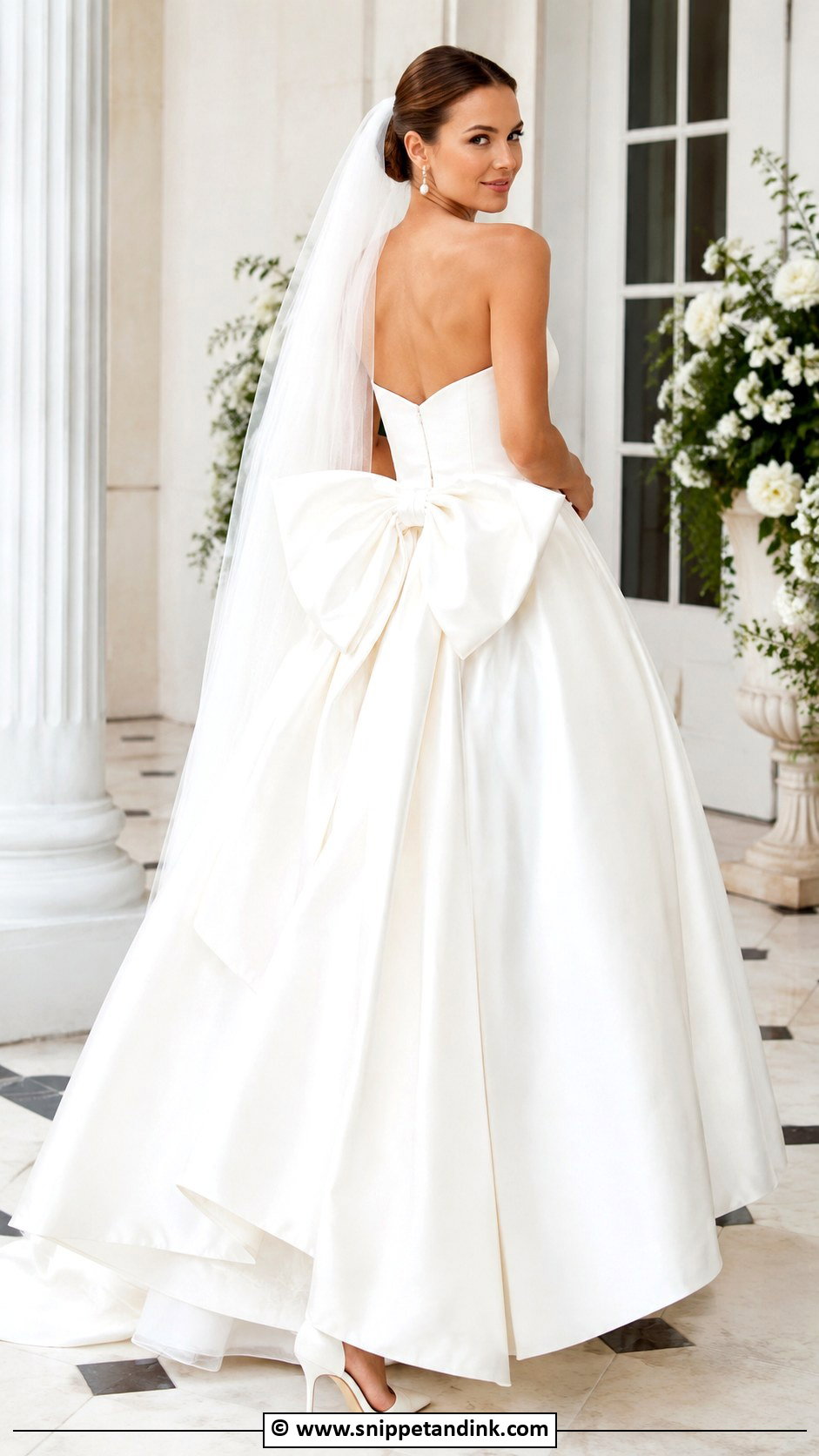 Bow Ball Gown Wedding Dress - Snippet and Ink - 30 Wedding Dresses Ball Gown
