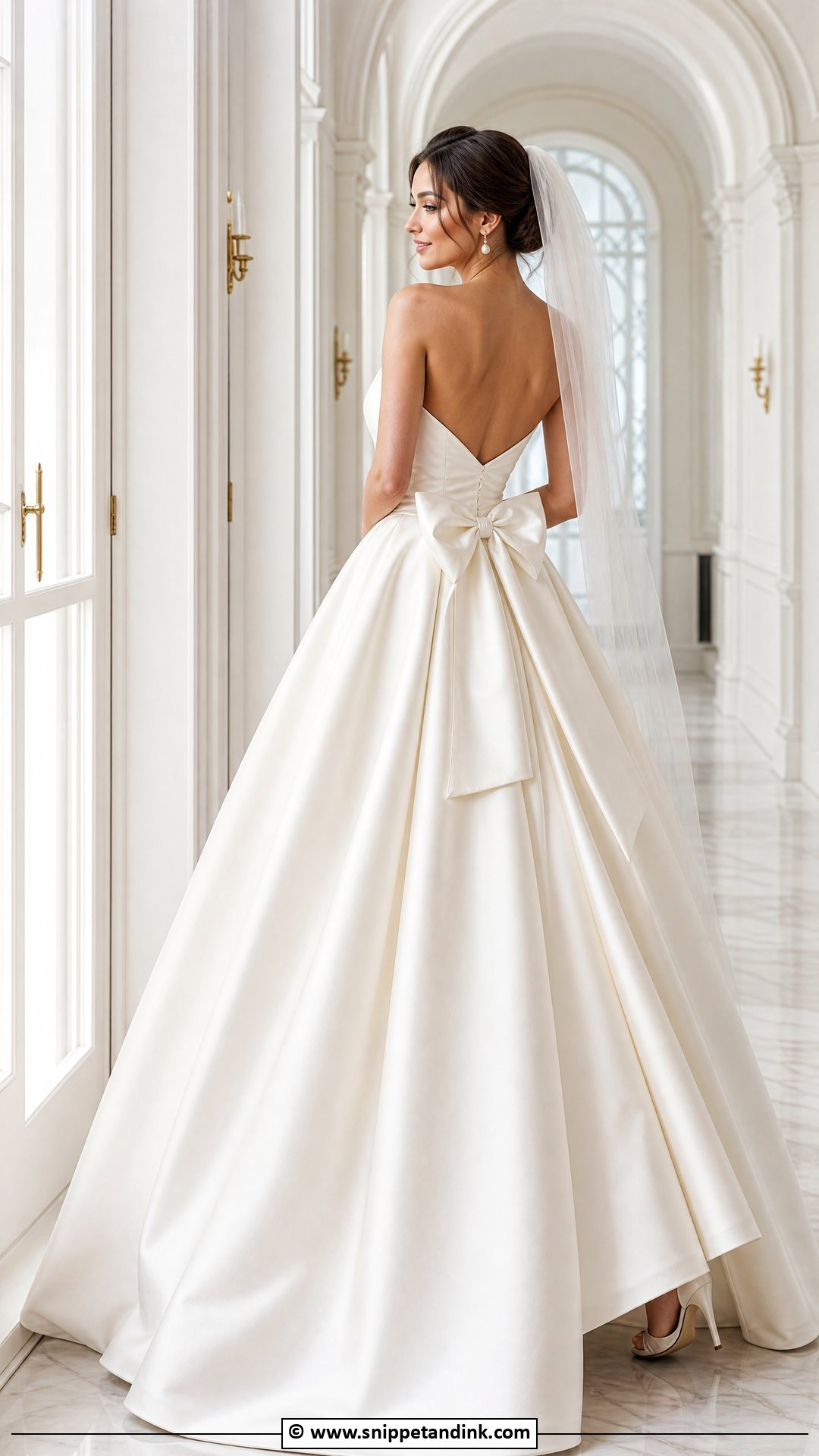 Bow Ball Gown Wedding Dress - Snippet and Ink - 35 Ball Gown Wedding Dress Ideas