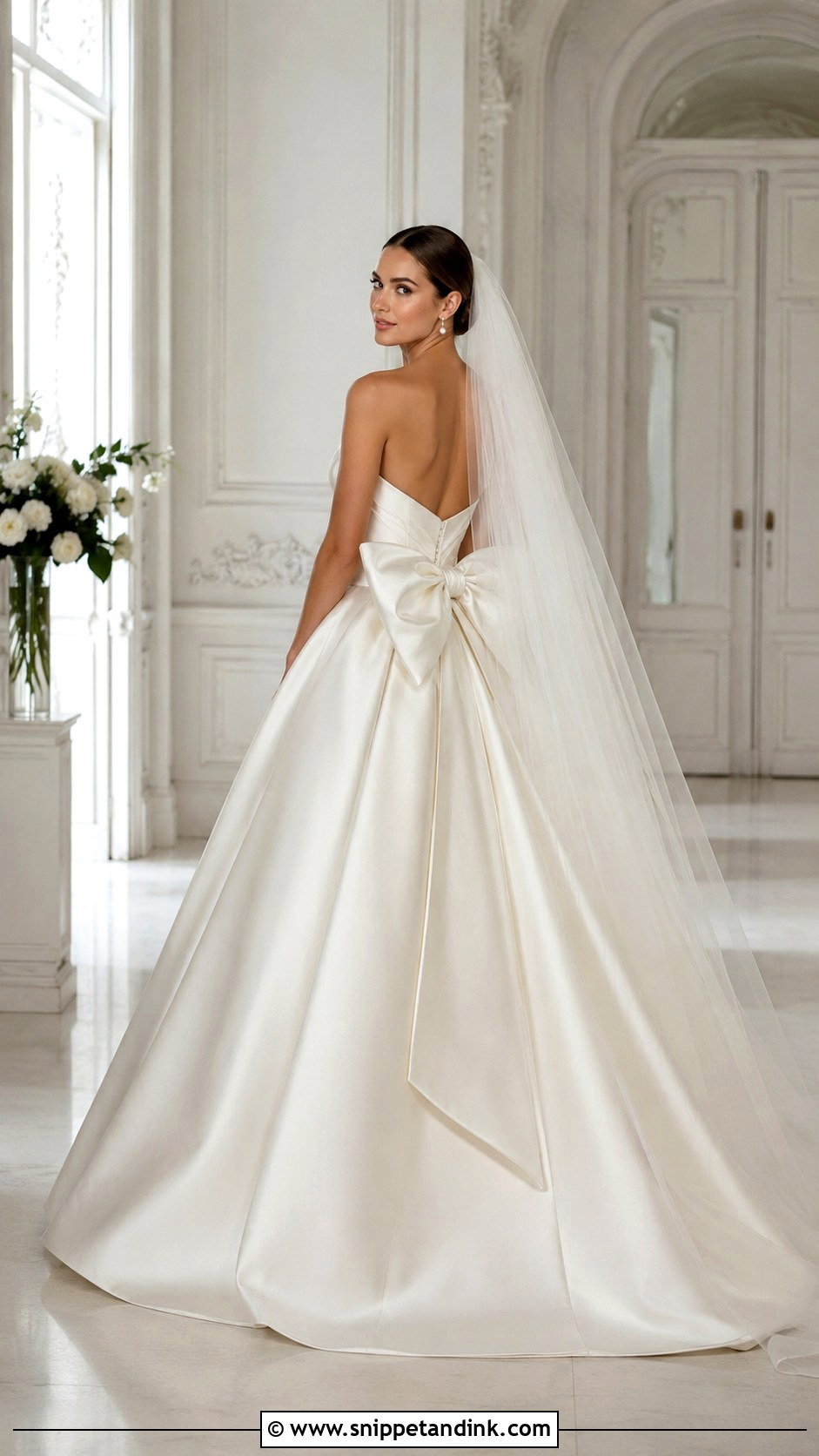 Bow Ballgown Wedding Dress - Snippet and Ink - 25 Elegant Wedding Dress Ballgown Fairytale Ideas