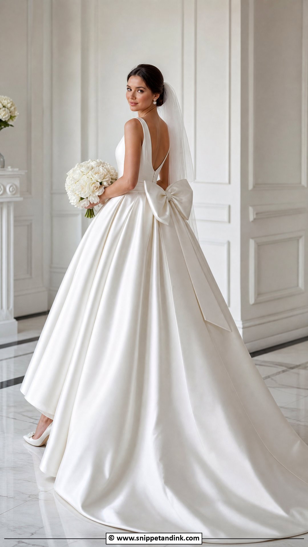 Bow Ballgown Wedding Dress - Snippet and Ink - 35 Ballgown Wedding Dress Ideas