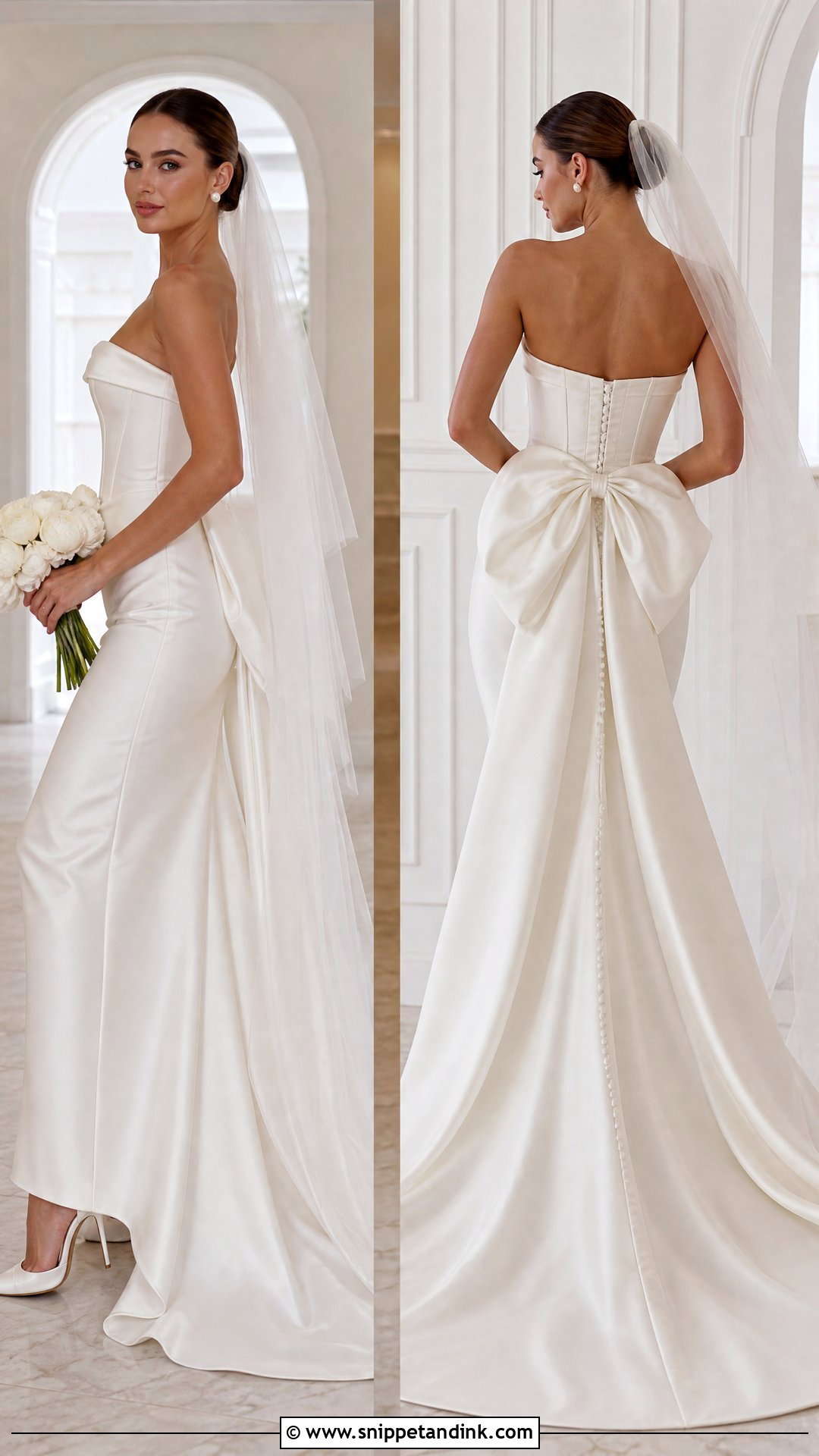 Bow Corset Bride Dress - Snippet and Ink - 25 Corse Bride Ideas