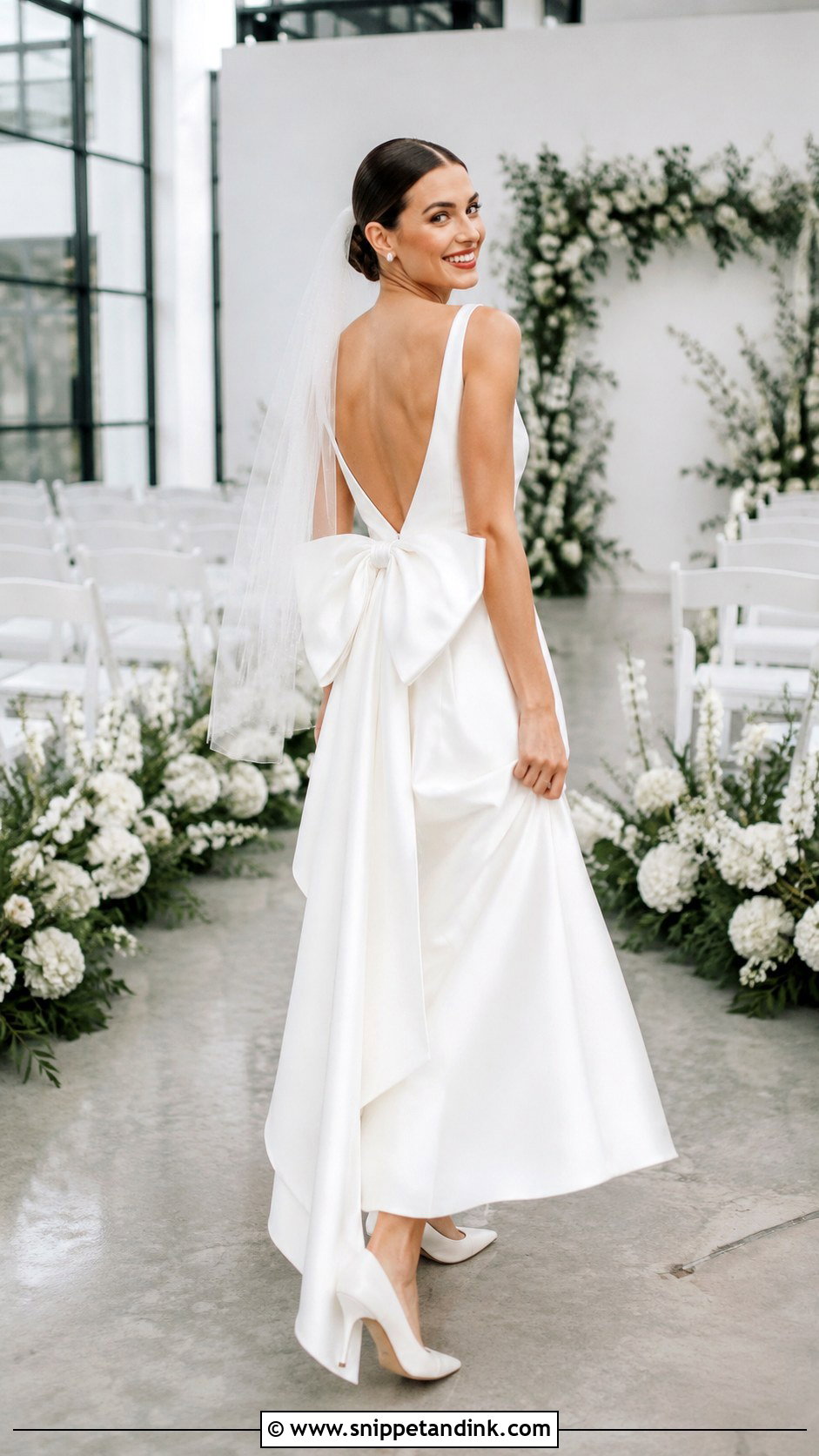 Bow Detail Bride Look - Snippet and Ink - 20 Cute Bride Ideas