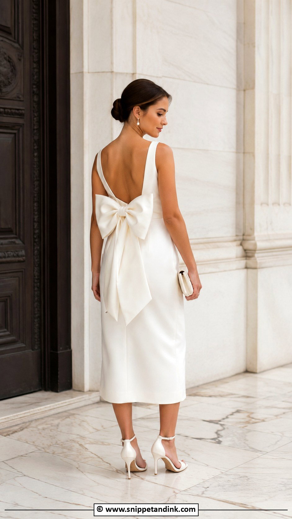 Bow Detail Wedding Dress - Snippet and Ink - 30 Non Traditional Wedding Dress Ideas