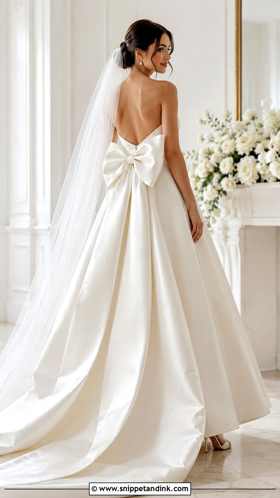 Bow Detail Wedding Dress - Snippet and Ink - 25 Haute Couture Wedding Dress Ideas