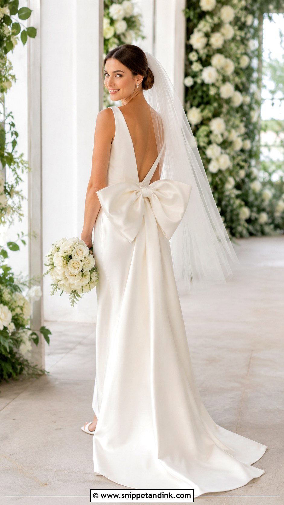Bow Detail Wedding Dress - Snippet and Ink - 25 Perfect Wedding Dress Ideas
