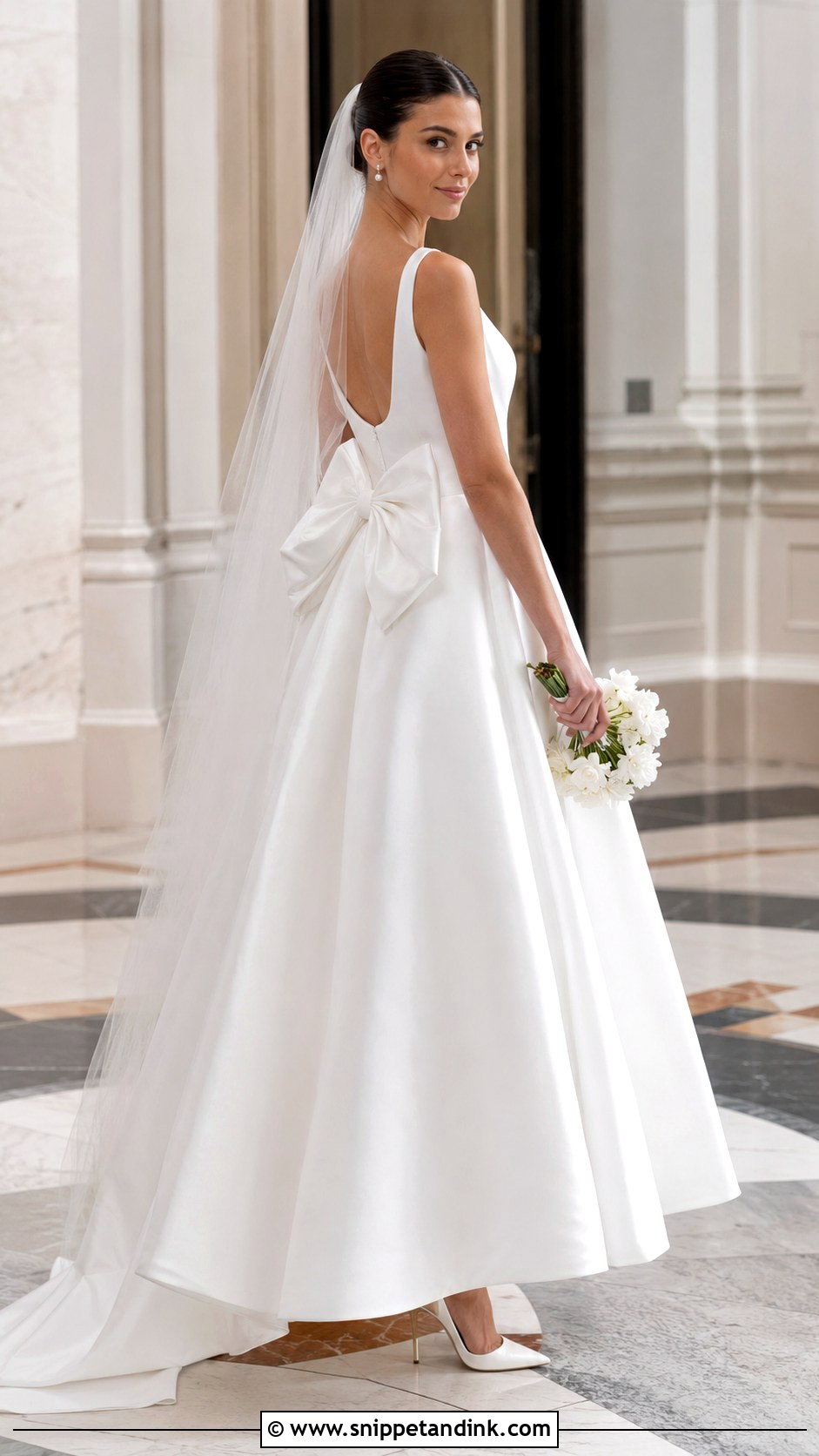 Bow Detail Wedding Dress - Snippet and Ink - 20 Dresses for Bride