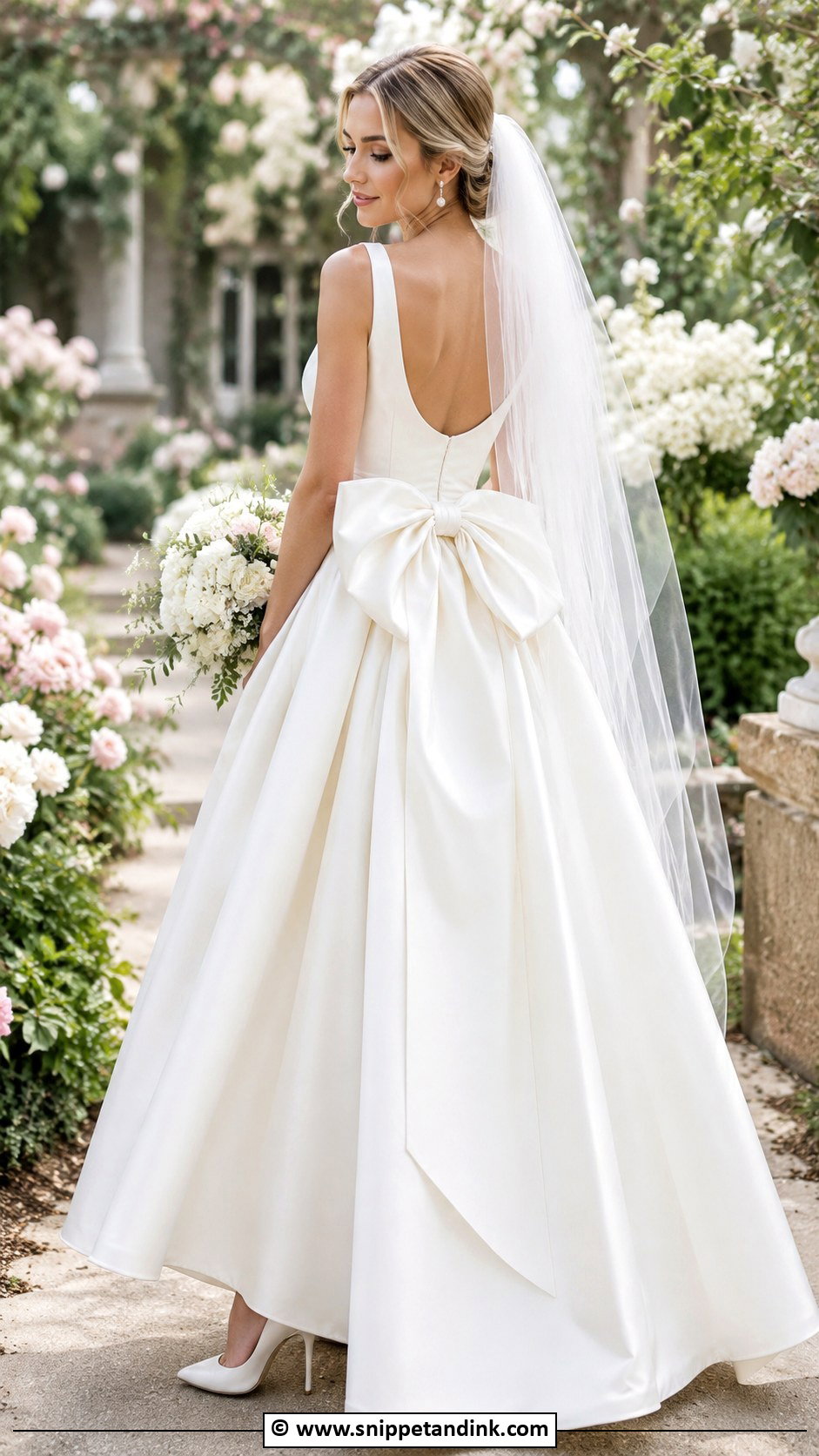 Bow Detail Wedding Dress - Snippet and Ink - 25 Latest Designer Dresses for Wedding