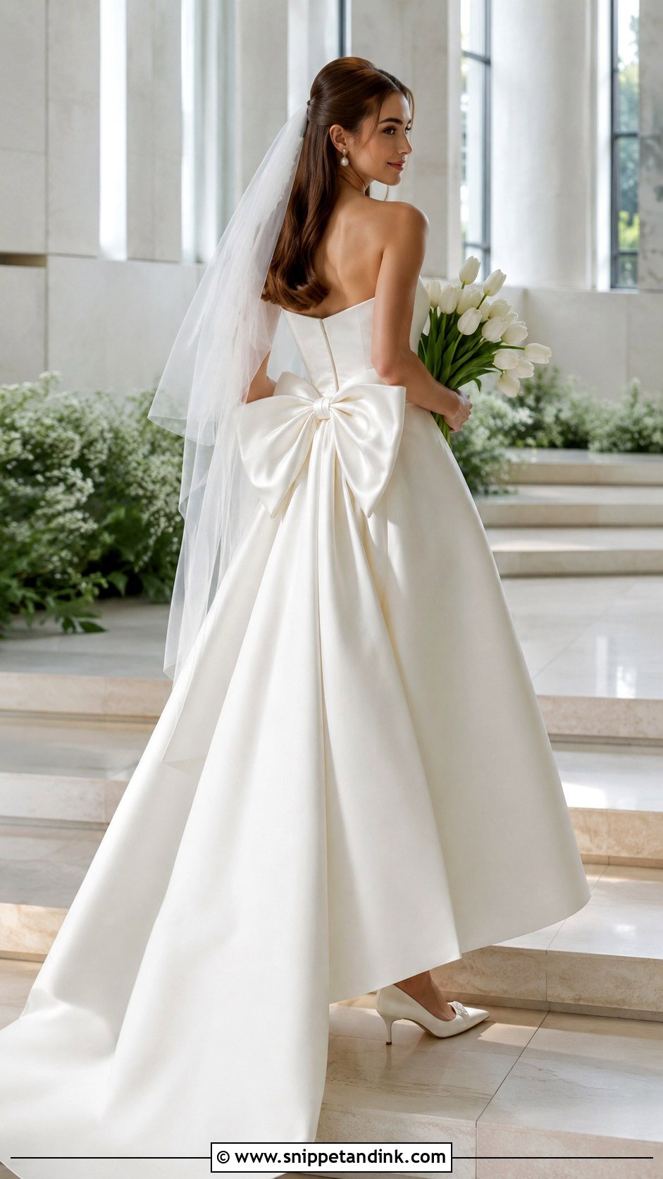 Bow Detail Whimsical Bridal Look - Snippet and Ink - 20 Whimsical Bride Ideas
