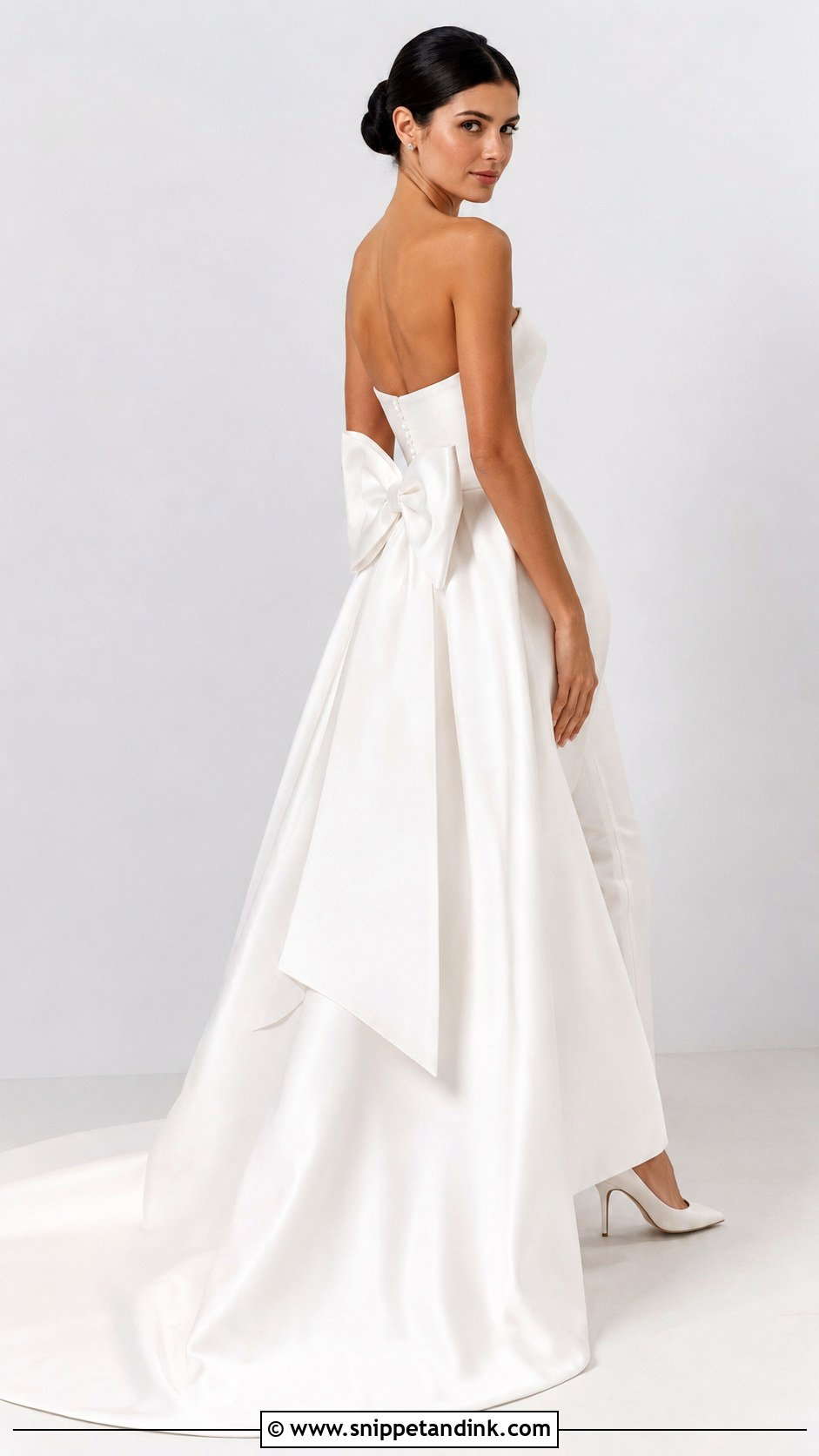 Bow Overskirt Wedding Dress - Snippet and Ink - 25 Overskirt Wedding Dress Ideas