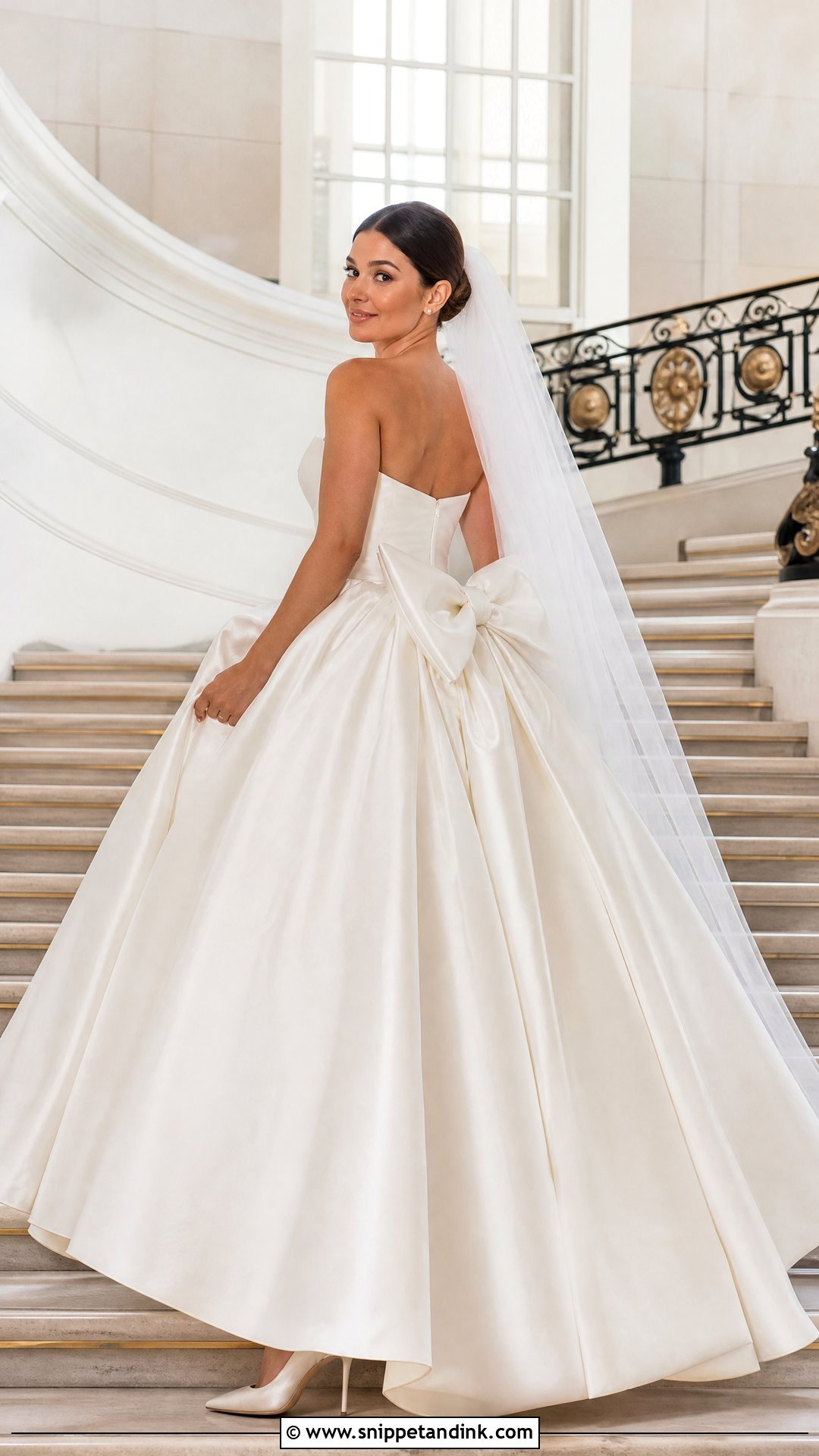 Bow Poofy Wedding Dress - Snippet and Ink - 25 Poofy Wedding Dresses