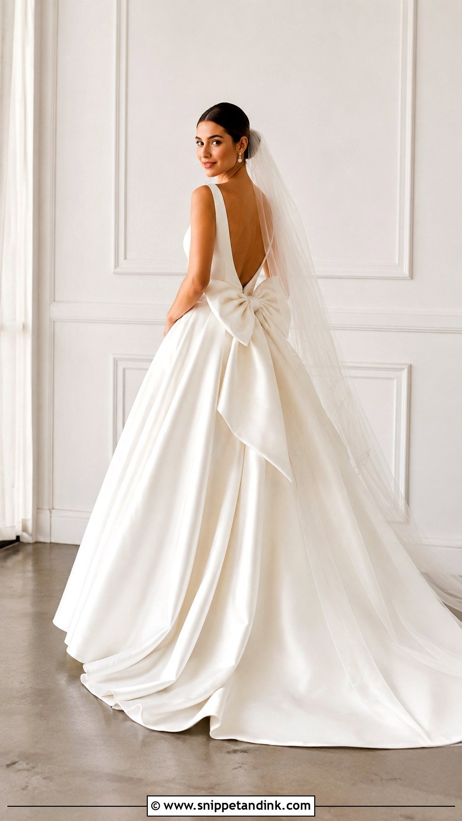 Bow Princess Ballgown Wedding Dress - Snippet and Ink - 25 Princess Ballgown Wedding Dresses