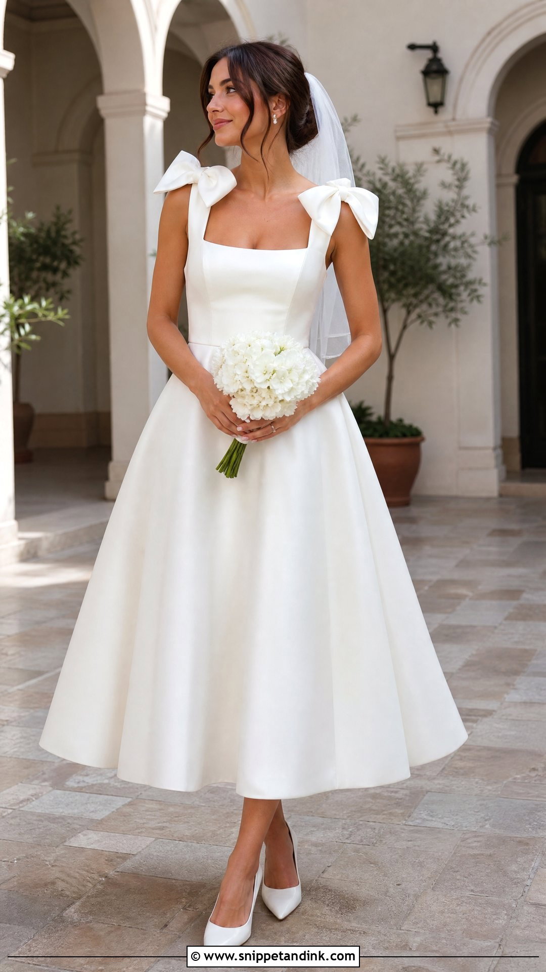 Bow Strap Wedding Dress - Snippet and Ink - 20 Strappy Wedding Dress Ideas