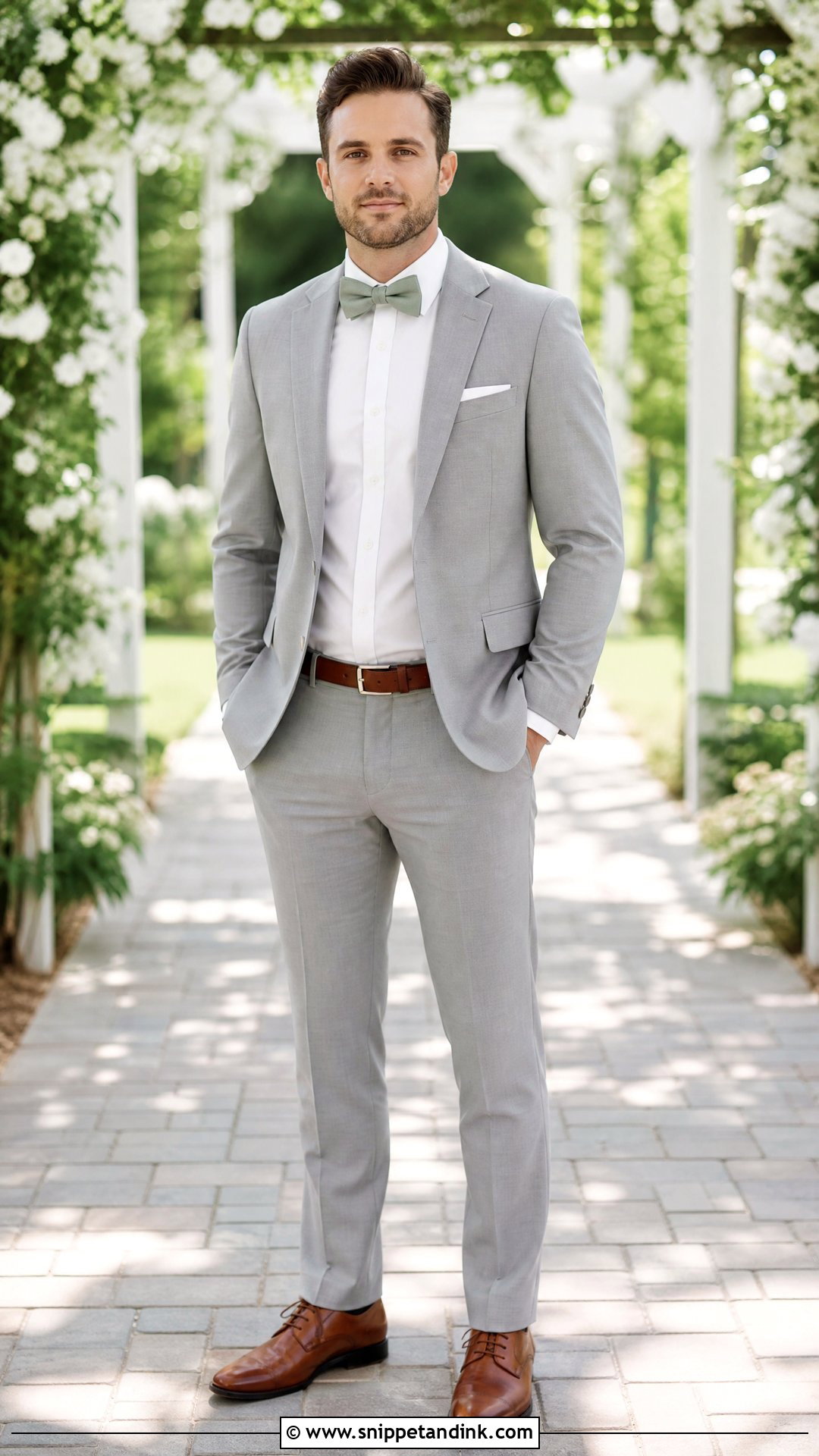 Bow Tie Groomsman Outfit - Snippet and Ink - 25 Groomsman Outfits