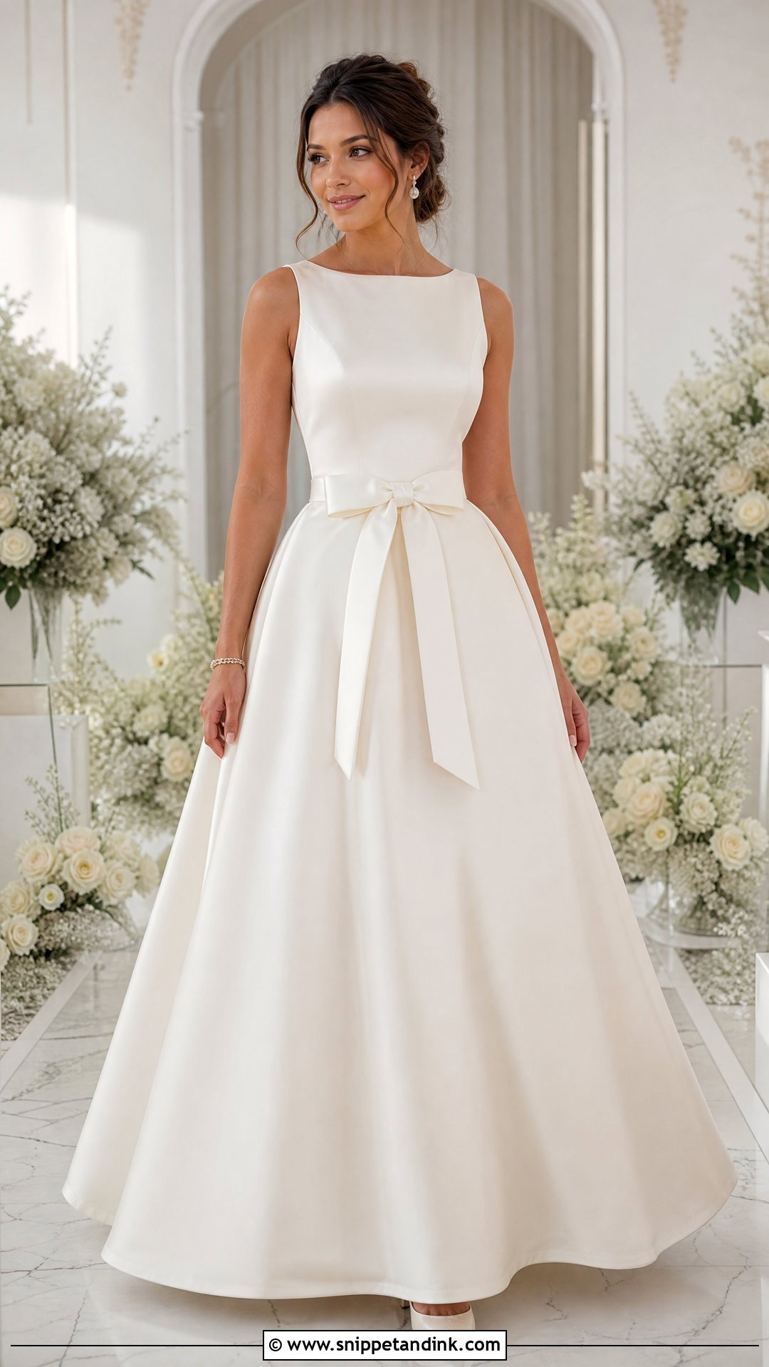 Bow Waist Wedding Dress - Snippet and Ink - 25 Bow Wedding Dress Ideas