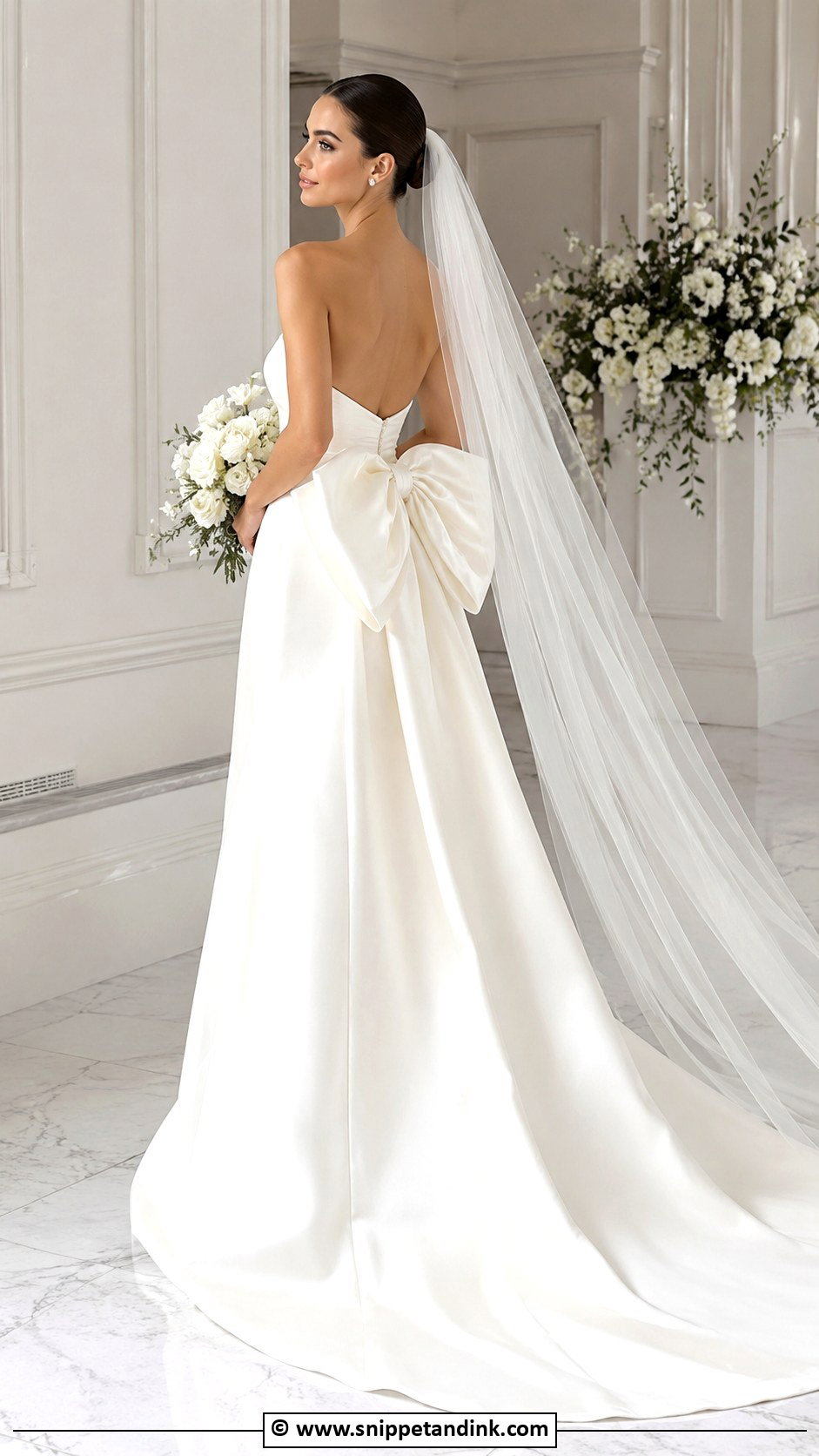 Bow Wedding Dress - Snippet and Ink - 25 Trendy Wedding Dresses