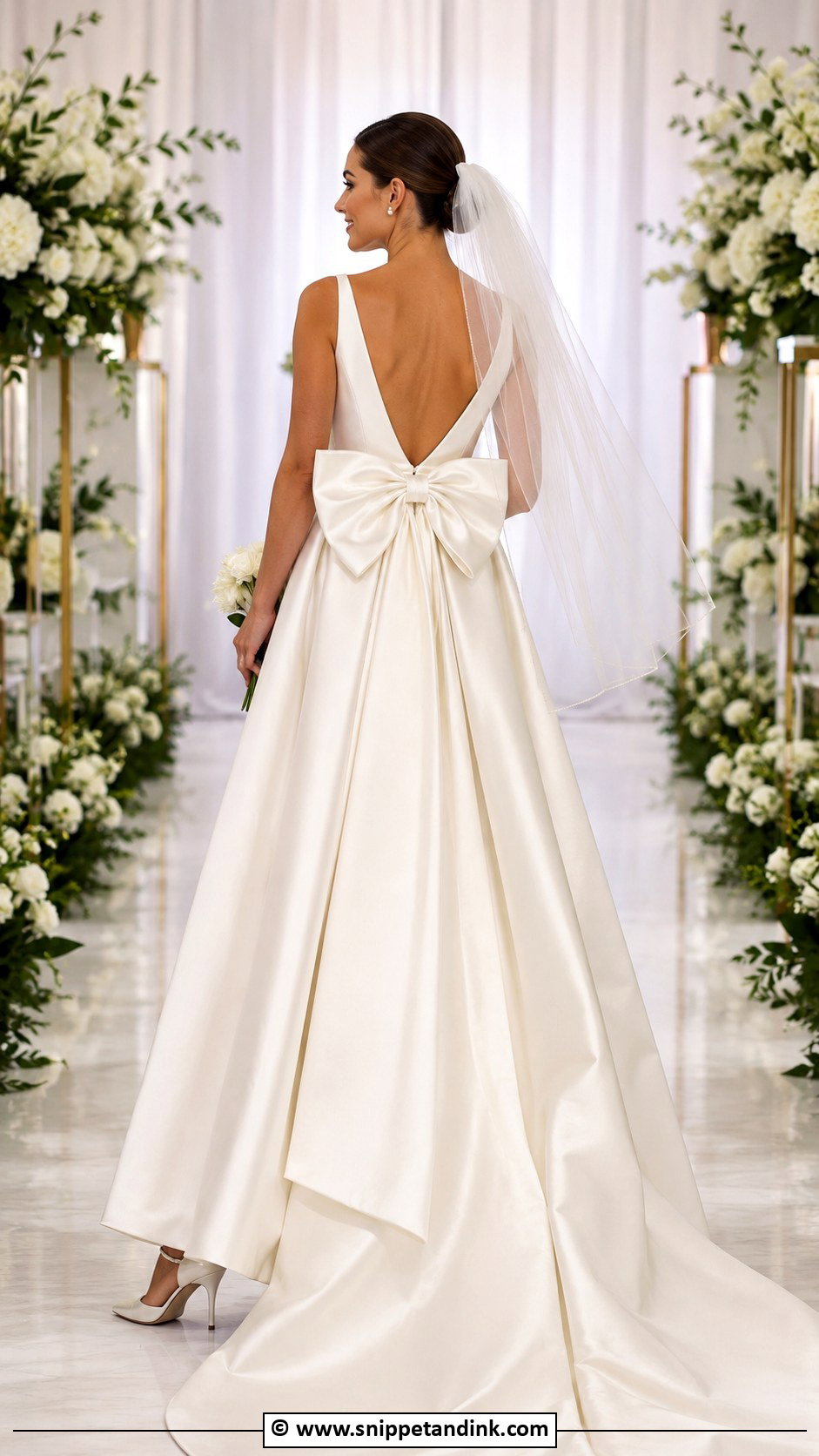 Bow Wedding Dress - Snippet and Ink - 35 Wedding Dress Ideas
