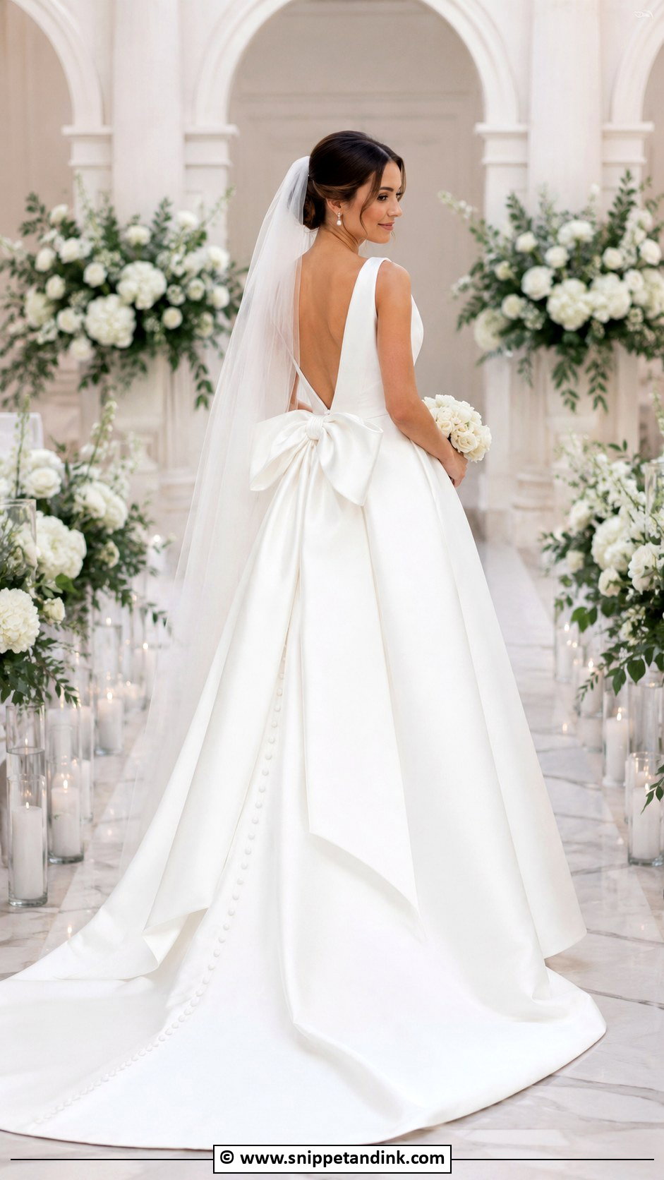 Bow Wedding Dress - Snippet and Ink - 25 Trending Wedding Dresses