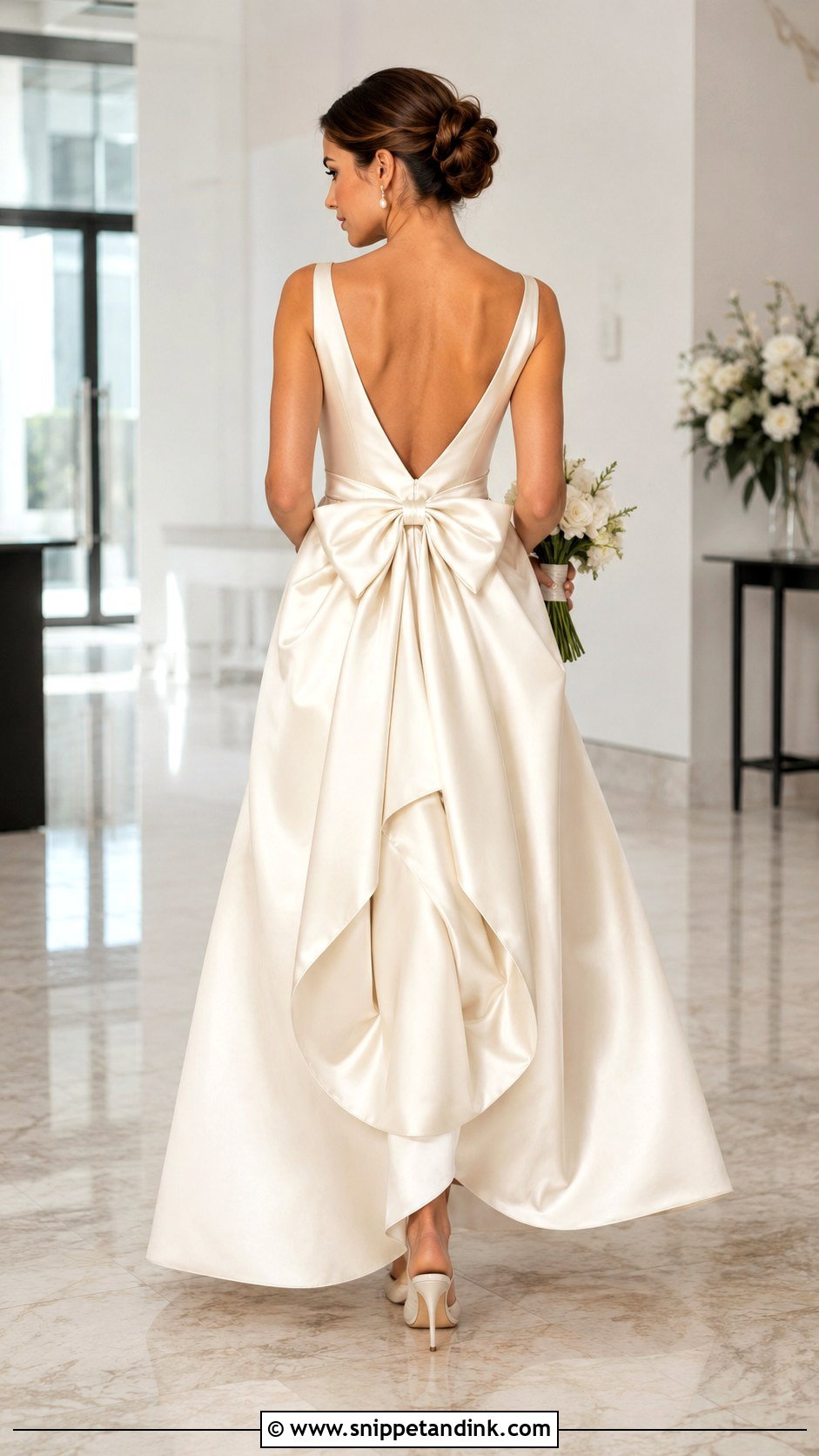 Bow Wedding Dress Bustle - Snippet and Ink - 20 DIY Wedding Dress Bustle Ideas