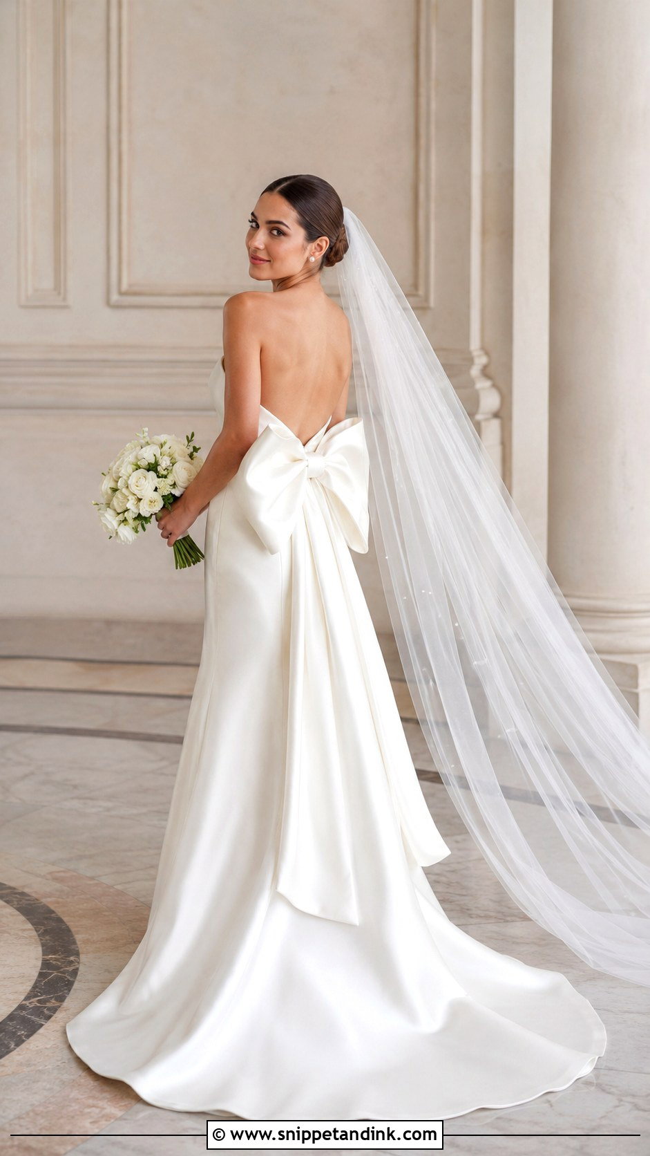 Bow Wedding Dress Outfit - Snippet and Ink - 25 Wedding Outfits for Bride