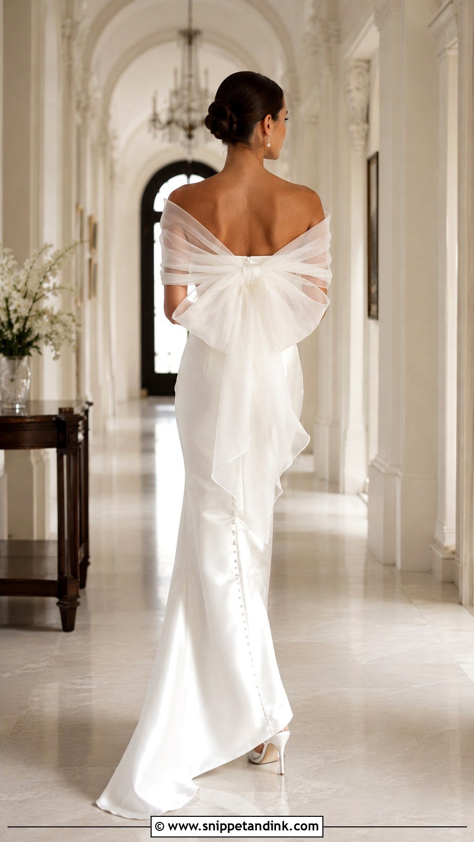 Bow Wedding Dress Topper - Snippet and Ink - 30 Wedding Dress Topper Ideas