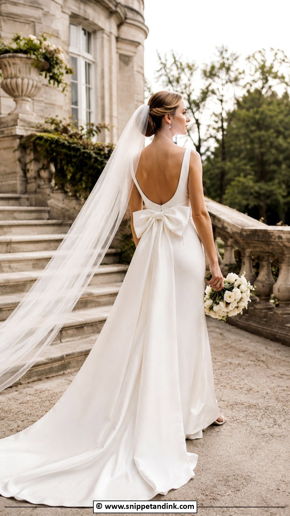 Bow Wedding Dress - Snippet and Ink - 25 Bride 2025 Ideas