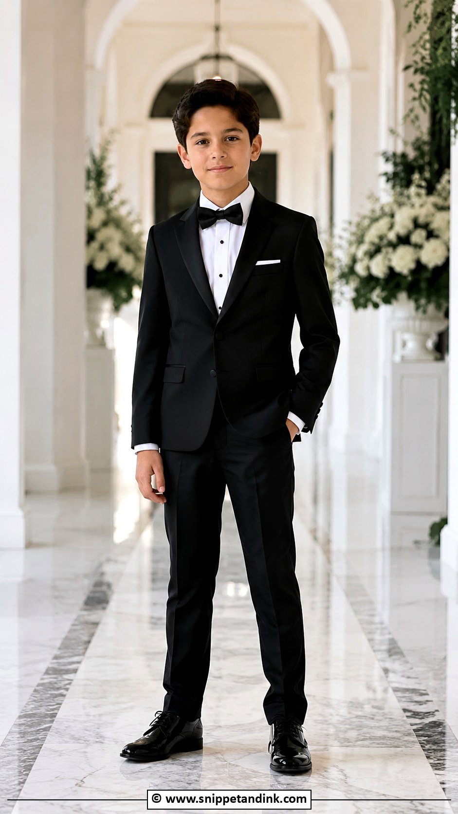 Boy Wedding Black Tuxedo Outfit - Snippet and Ink - 25 Boy Wedding Outfit Ideas