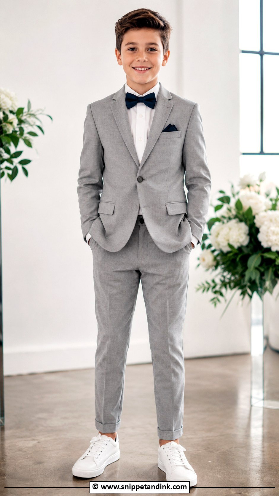 Boy Wedding Modern Sneakers Outfit - Snippet and Ink - 25 Boy Wedding Outfit Ideas