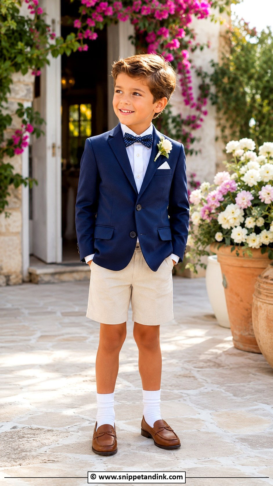 Boy Wedding Shorts And Blazer Outfit - Snippet and Ink - 25 Boy Wedding Outfit Ideas