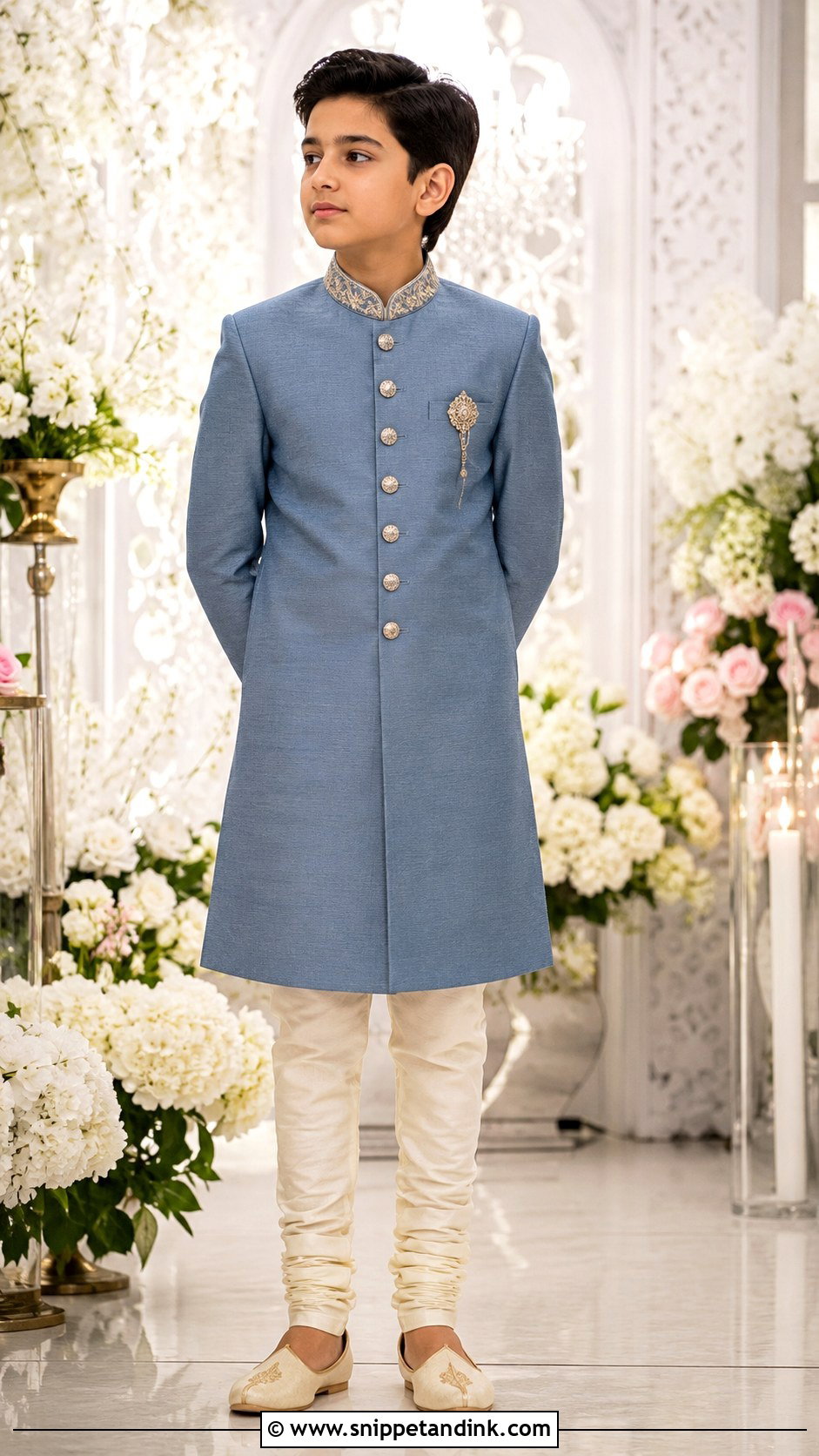 Boys Achkan Churidar Outfit - Snippet and Ink - 20 Boys Marriage Outfit Ideas