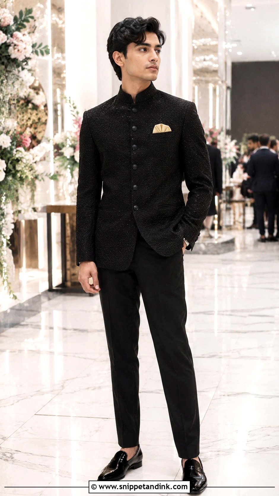 Boys Black Bandhgala Outfit - Snippet and Ink - 30 Indian Boys Wedding Outfit Ideas