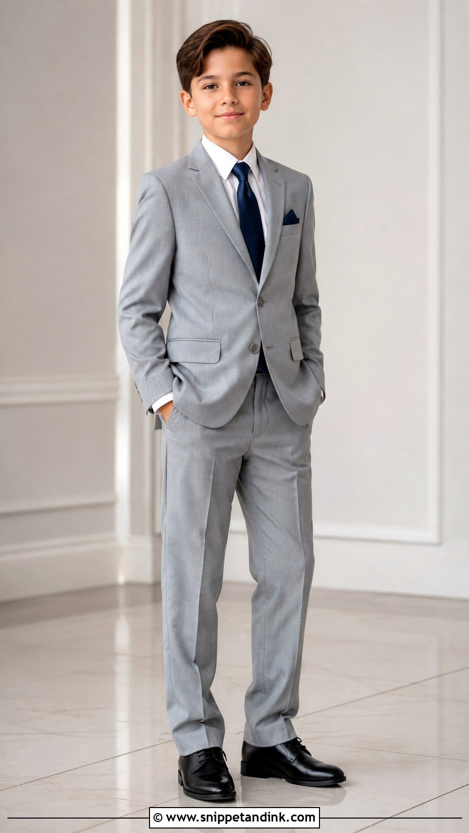 Boys Black Tuxedo Wedding Outfit - Snippet and Ink - 25 Wedding Dresses Boys