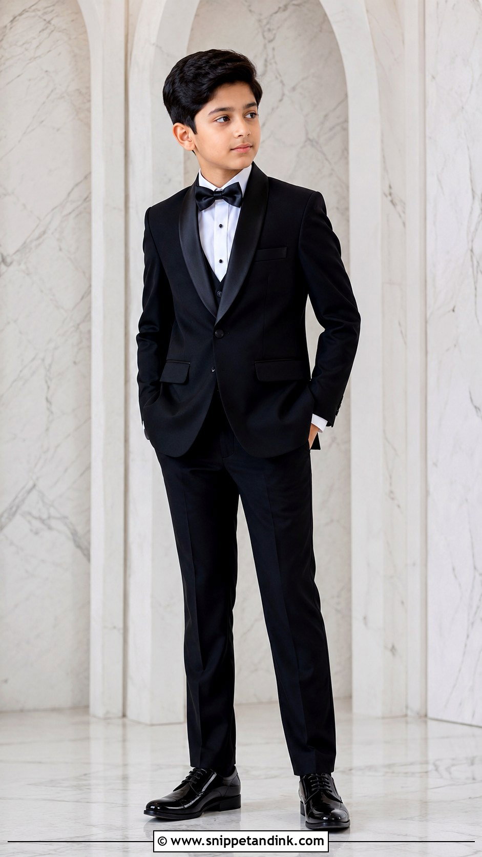 Boys Black Tuxedo - Snippet and Ink - 25 Wedding Dress for Boys Ideas