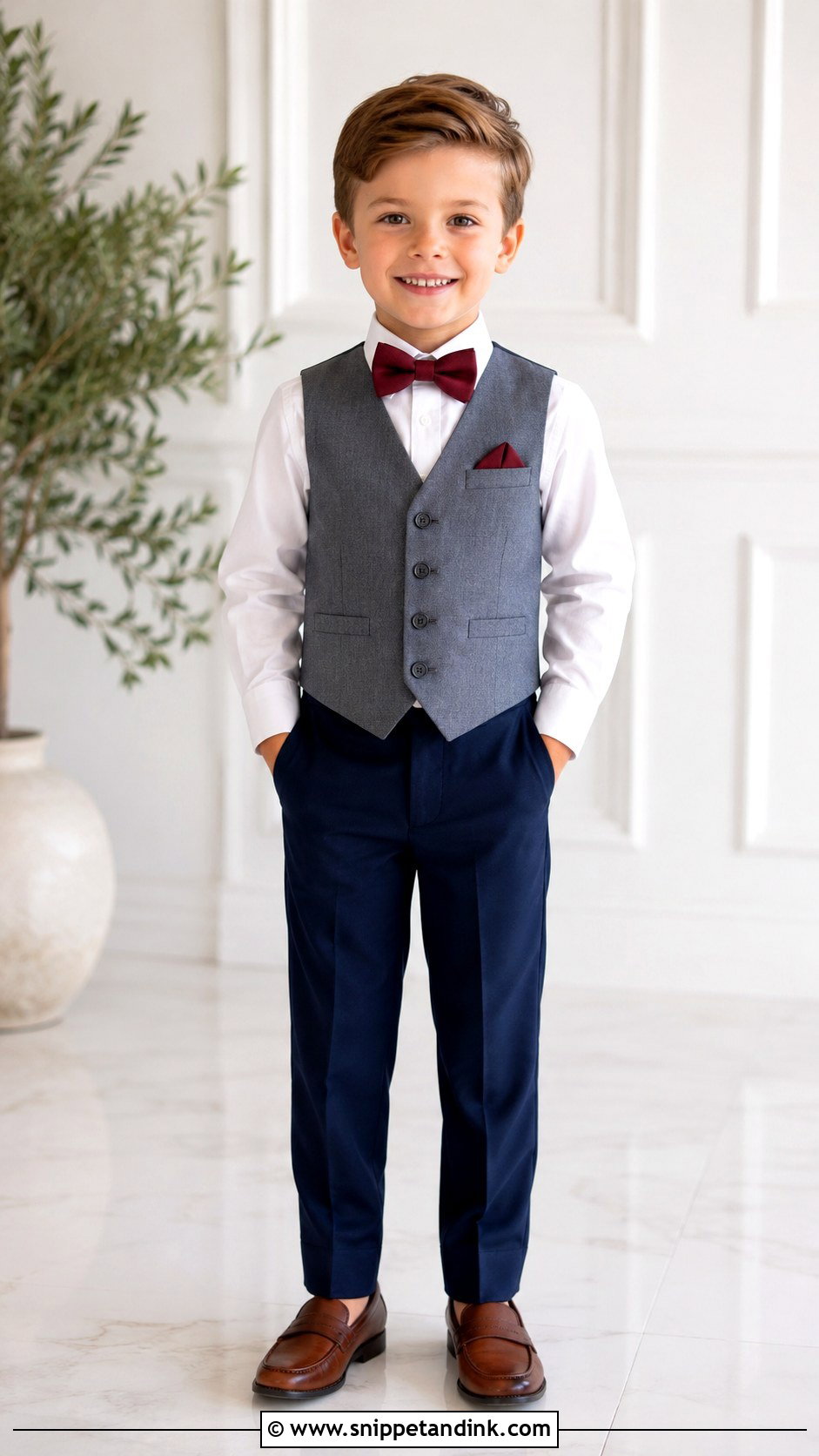Boys Bow Tie Wedding Outfit - Snippet and Ink - 25 Boys Wedding Dress Ideas