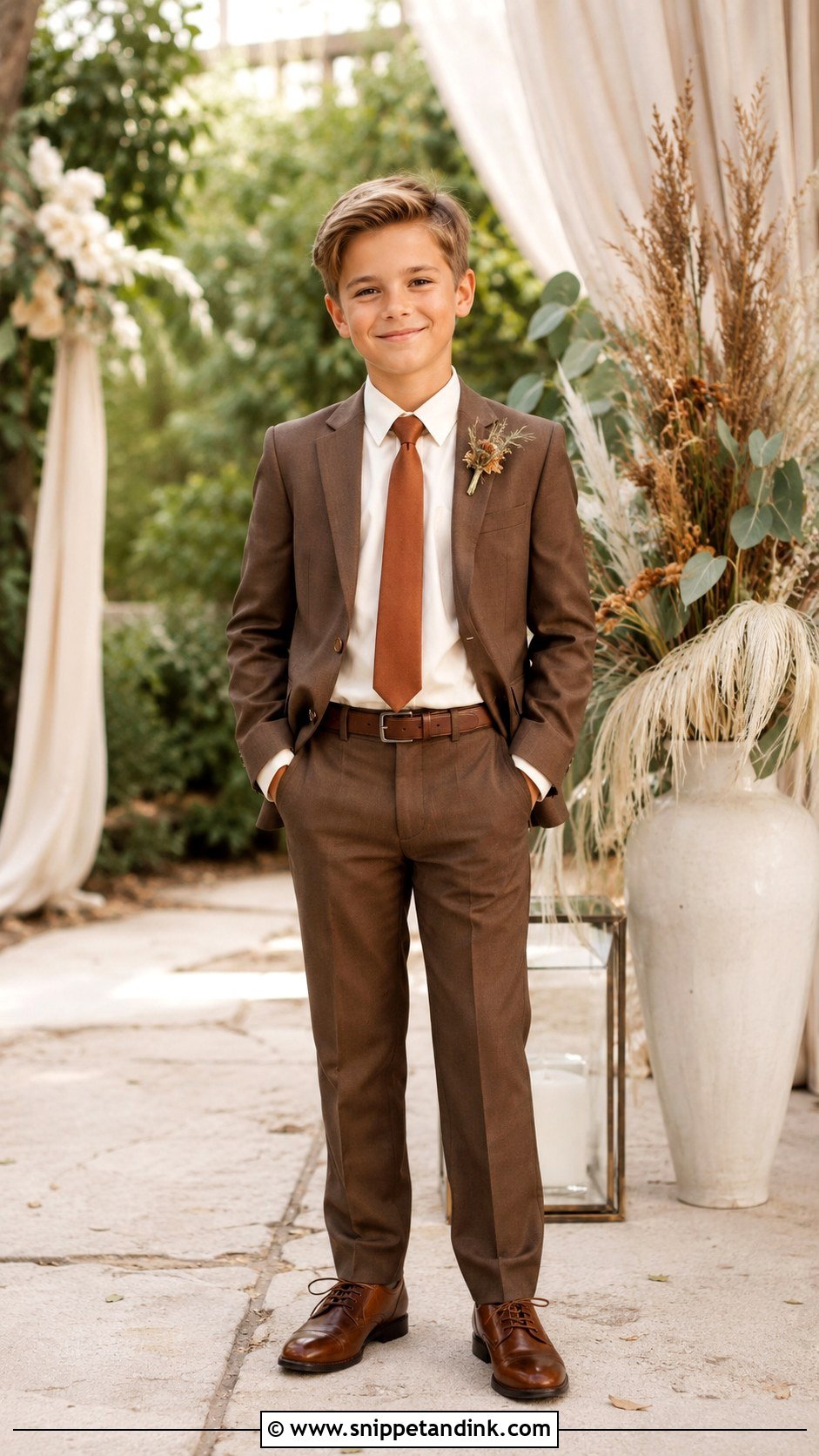 Boys Brown Wedding Suit - Snippet and Ink - 25 Wedding Dress for Boys Ideas