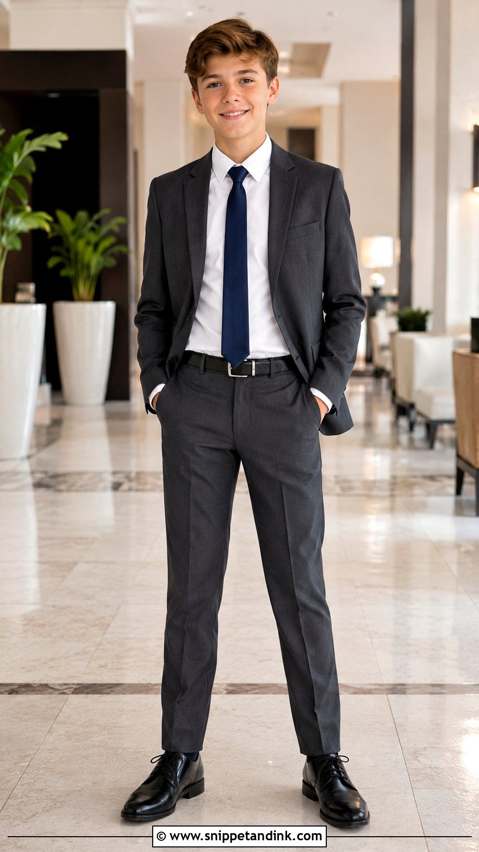 Boys Charcoal Suit Wedding Outfit - Snippet and Ink - 25 Boys Wedding Dress Ideas