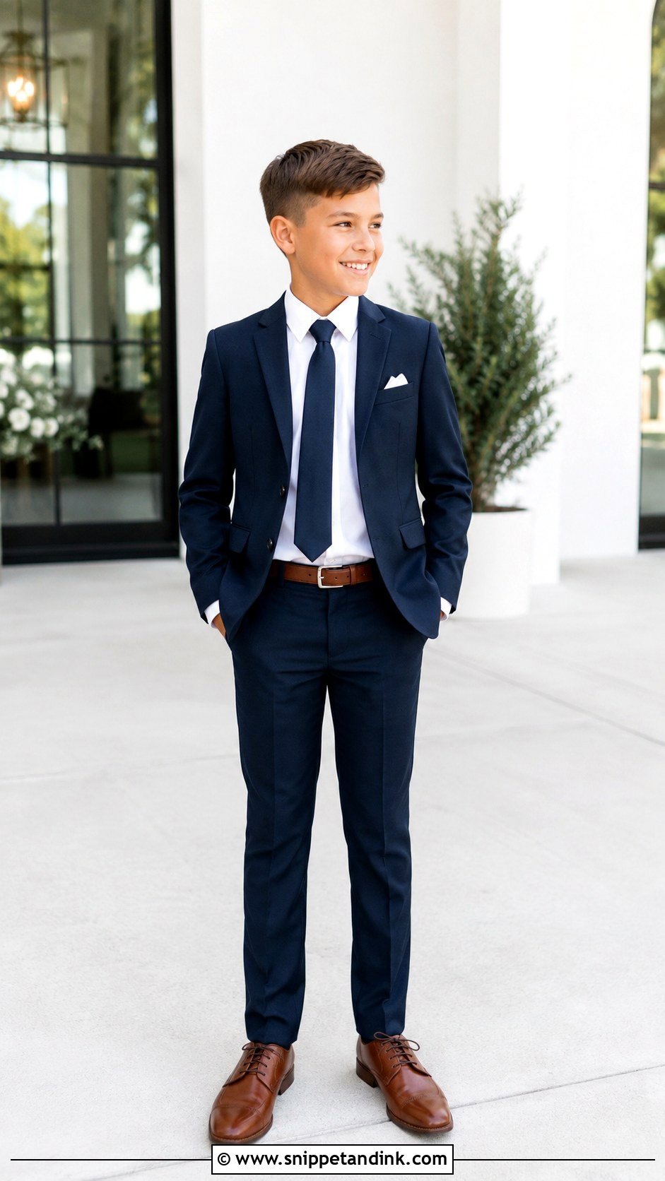 Boys Junior Groomsman Suit Outfit - Snippet and Ink - 25 Wedding Dresses Boys