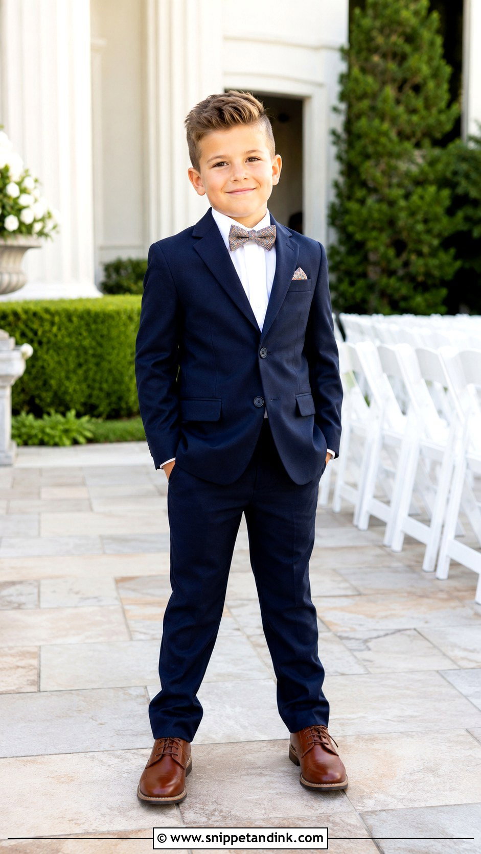 Boys Navy Suit Wedding Outfit - Snippet and Ink - 25 Wedding Dresses Boys