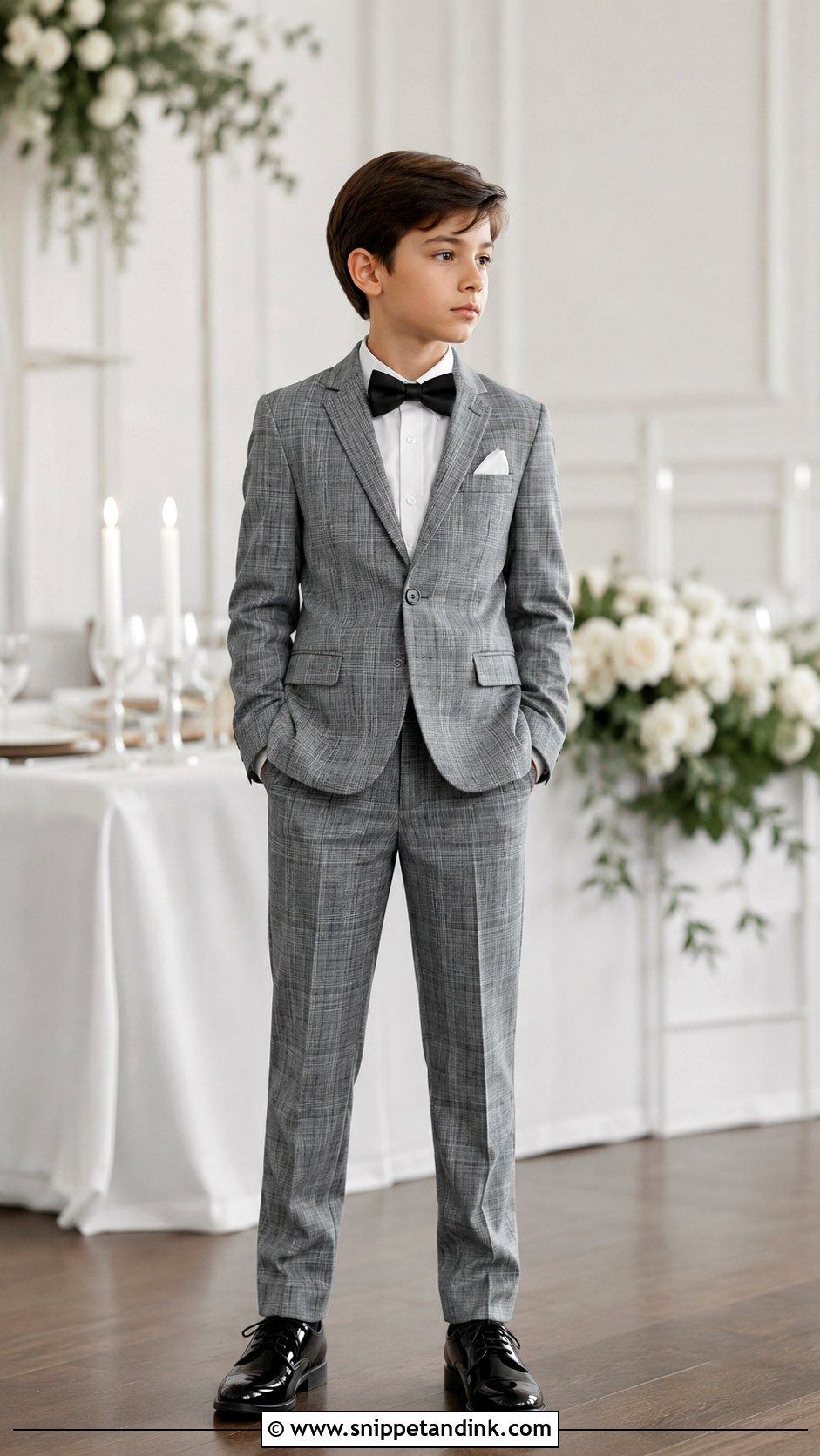 Boys Plaid Suit Wedding Outfit - Snippet and Ink - 25 Boys Wedding Dress Ideas