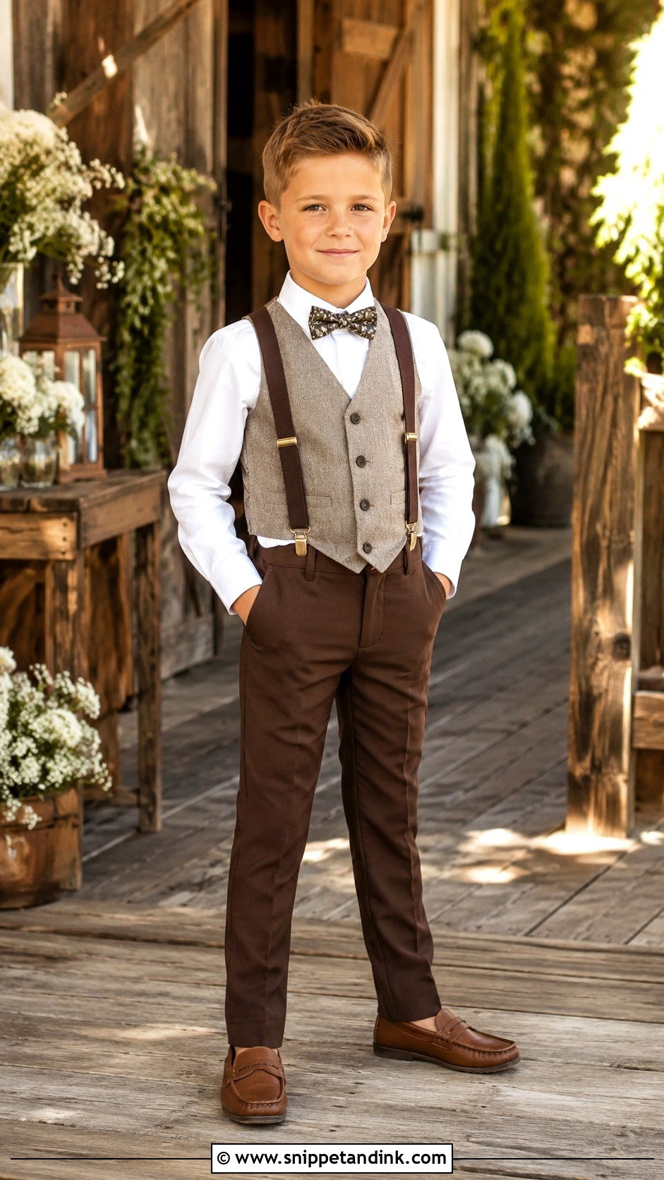 Boys Rustic Wedding Outfit - Snippet and Ink - 25 Wedding Dresses Boys