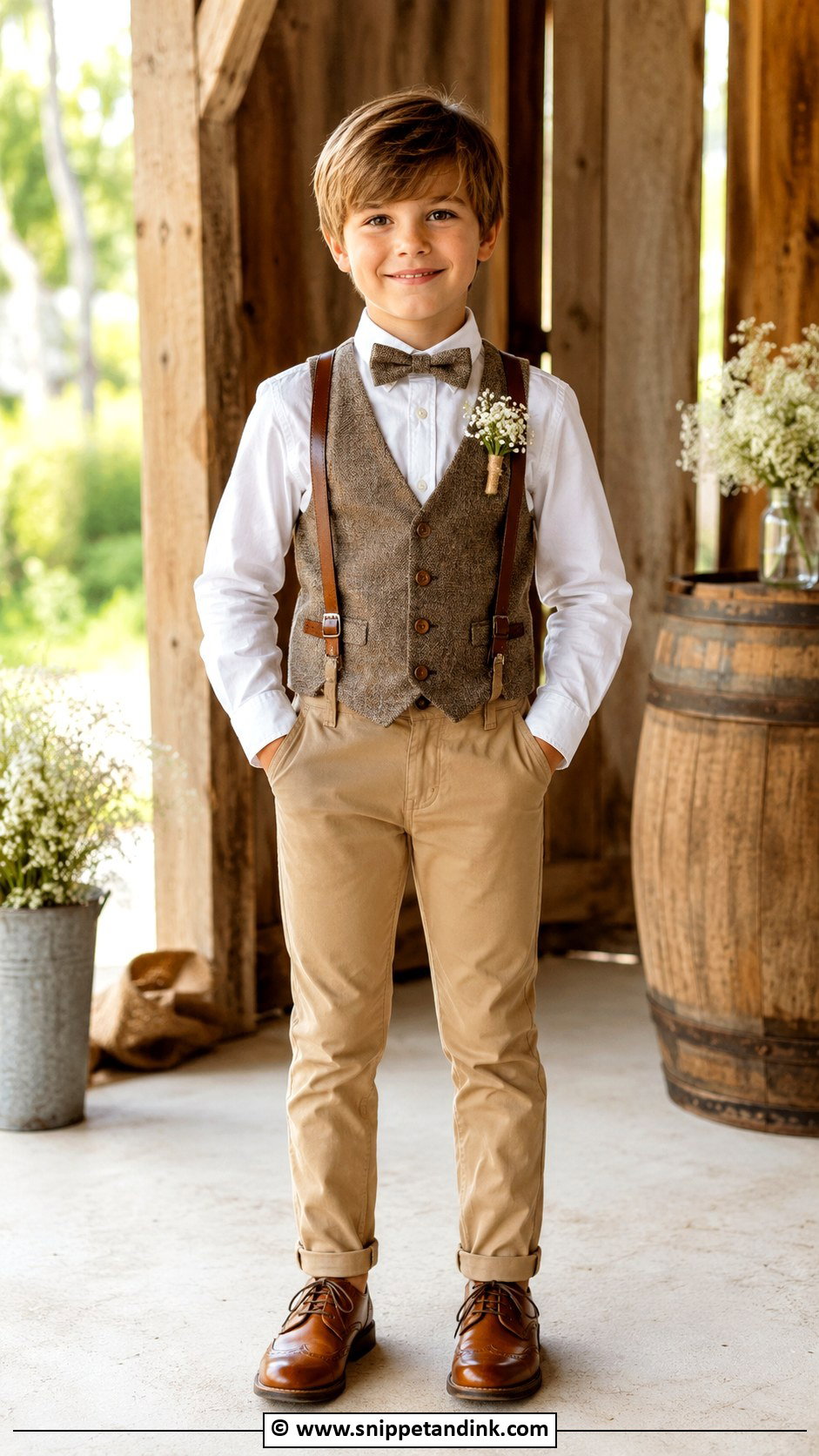 Boys Rustic Wedding Outfit - Snippet and Ink - 25 Wedding Outfit for Boys Ideas