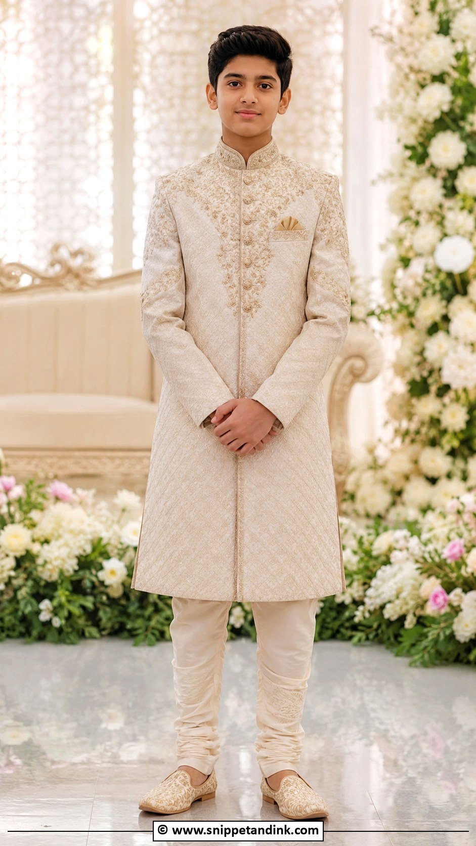 Boys Sherwani Wedding Outfit - Snippet and Ink - 25 Wedding Outfit for Boys Ideas