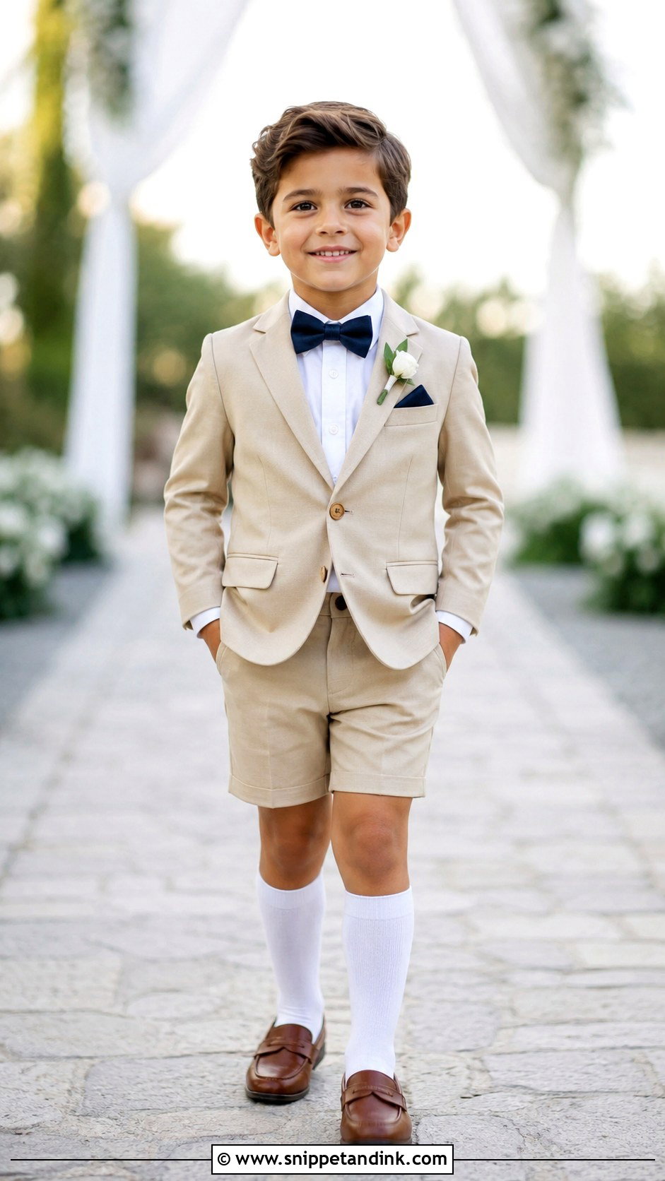 Boys Shorts Suit Wedding Outfit - Snippet and Ink - 25 Wedding Dress for Boys Ideas