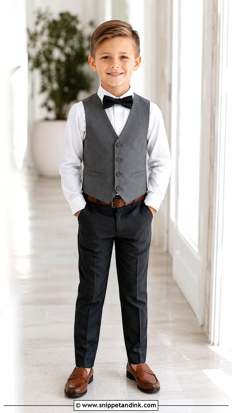 Boys Vest And Pants Wedding Outfit - Snippet and Ink - 25 Wedding Dresses Boys