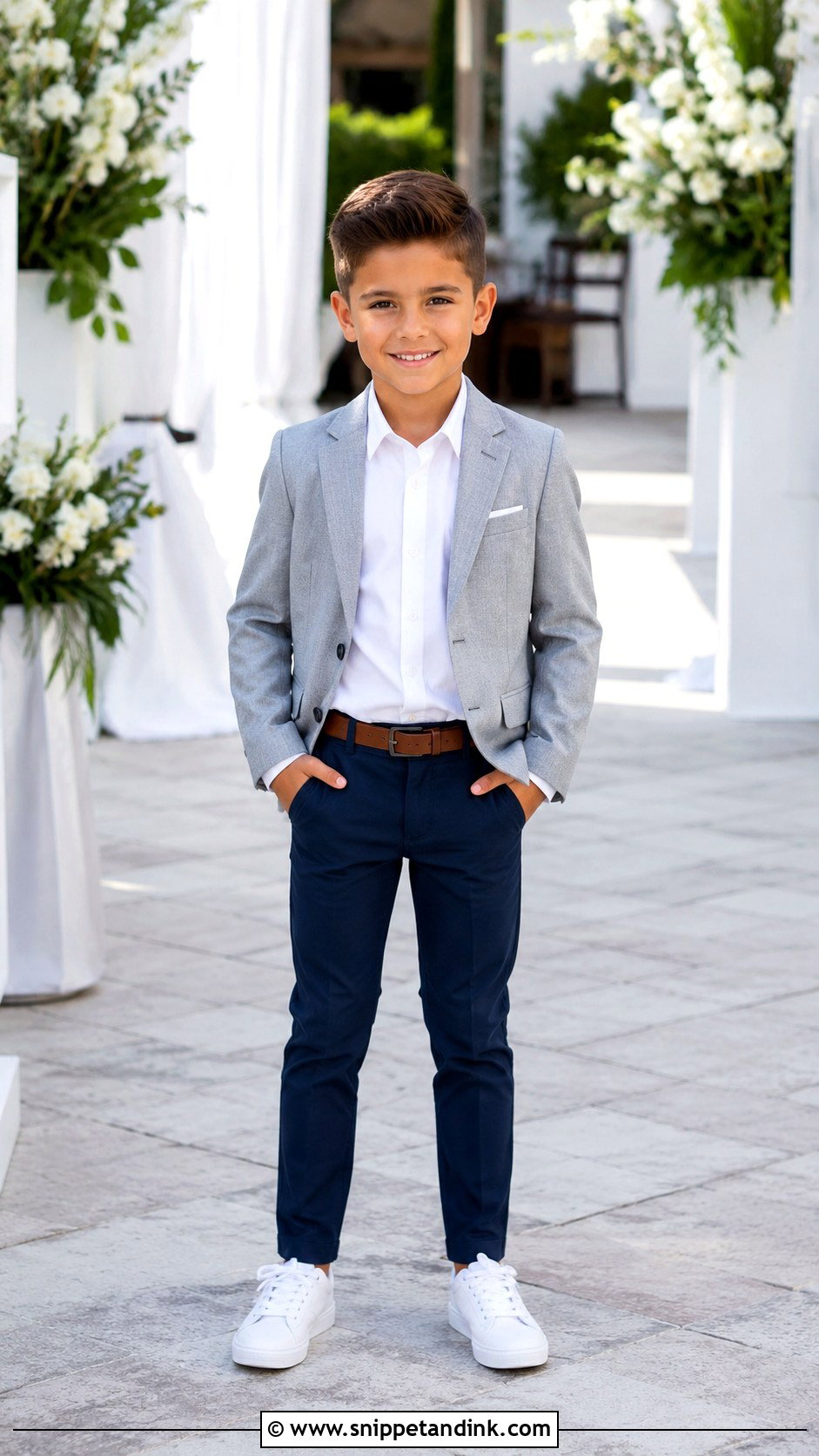 Boys Wedding Outfit With Sneakers - Snippet and Ink - 25 Kids Wedding Outfits Boys
