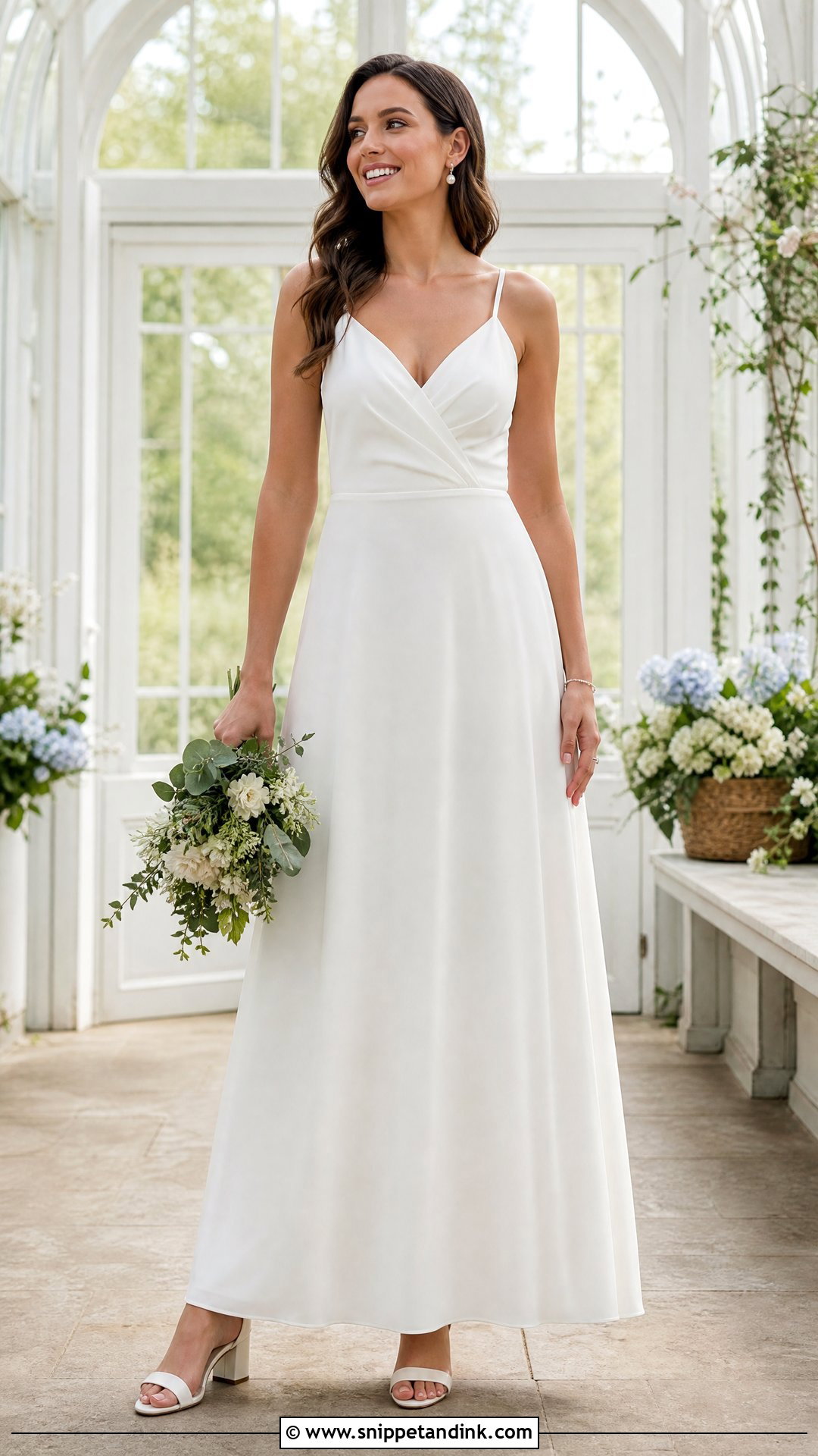 Bralette Under a Relaxed Wedding Dress - Snippet and Ink - 20 Wedding Linger the Bride Ideas