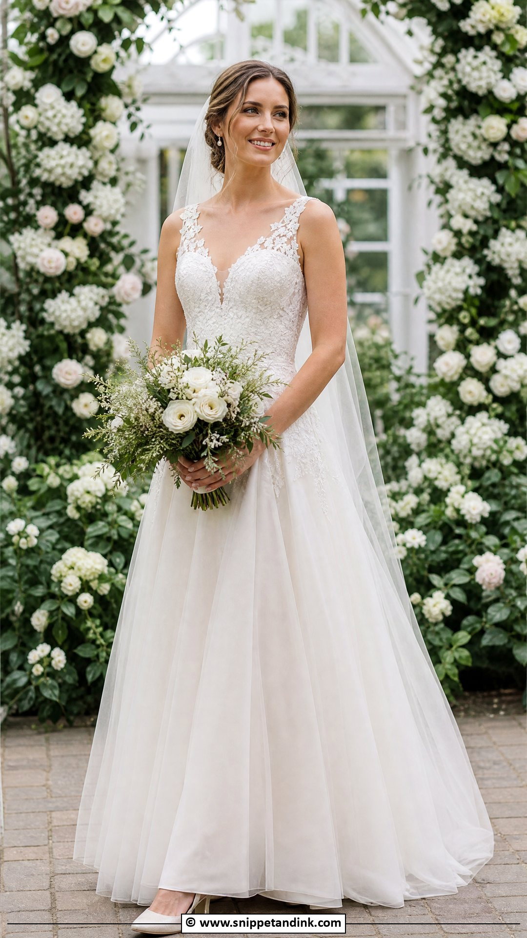Bridal A Line Dress Outfit - Snippet and Ink - 35 Bridal Outfits