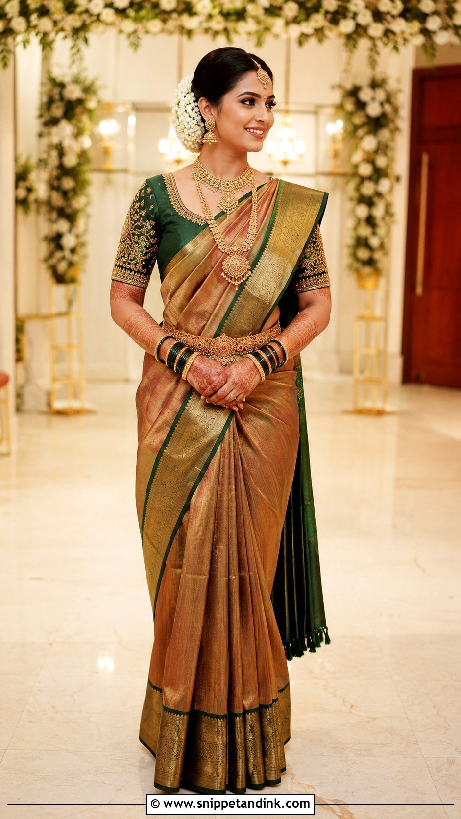 Bridal Aari Work Blouse Design - Snippet and Ink - 25 Bridal Bride Blouse Designs