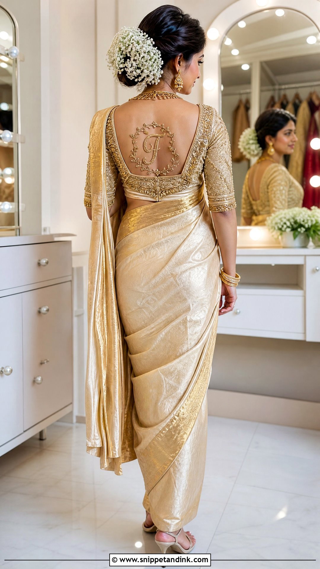 Bridal Aari Work Blouse With Name - Snippet and Ink - 25 Bridal Aari Work Ideas