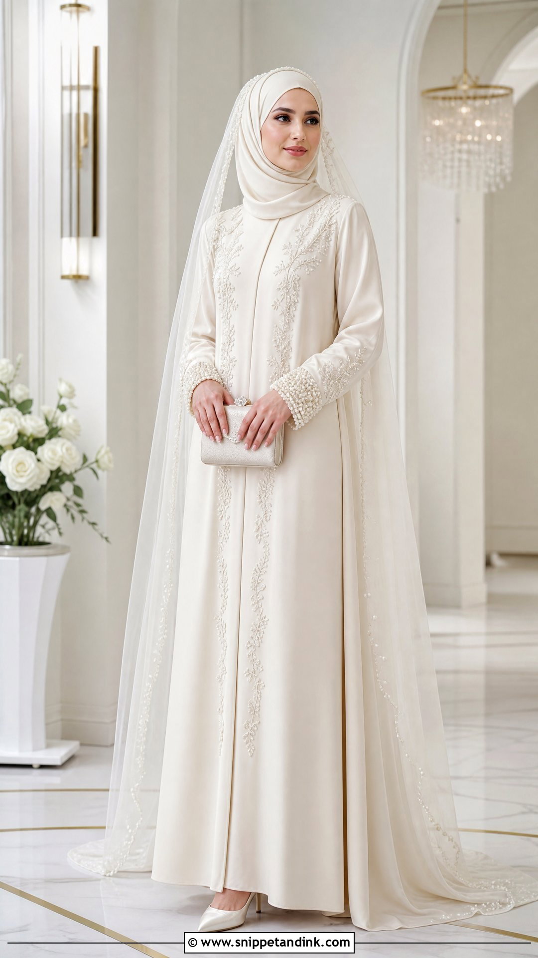 Bridal Abaya Hijab Wedding Dress - Snippet and Ink - 25 Modest Wedding Dresses Hijab