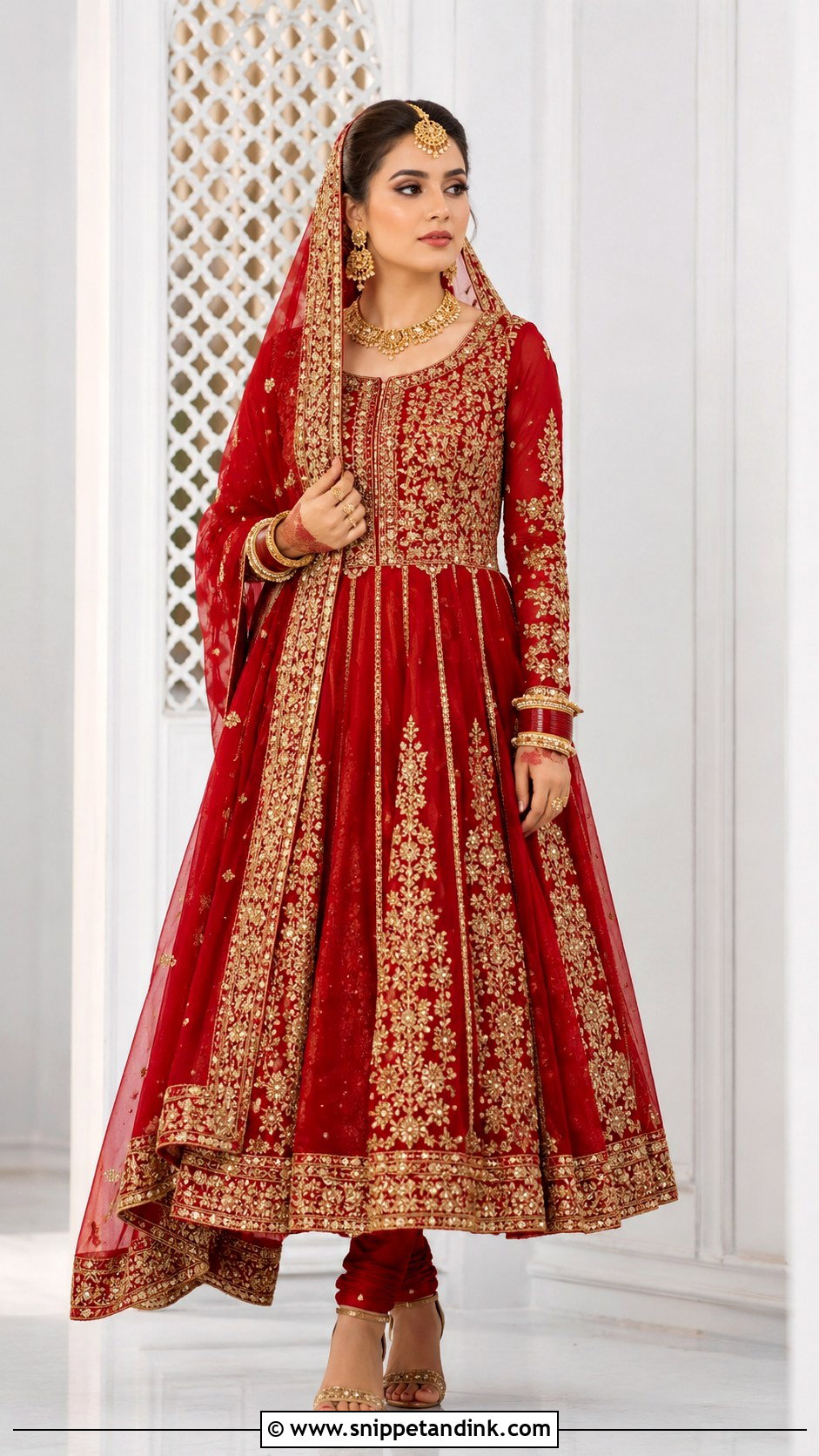 Bridal Anarkali Barat Dress - Snippet and Ink - 25 Barat Dresses